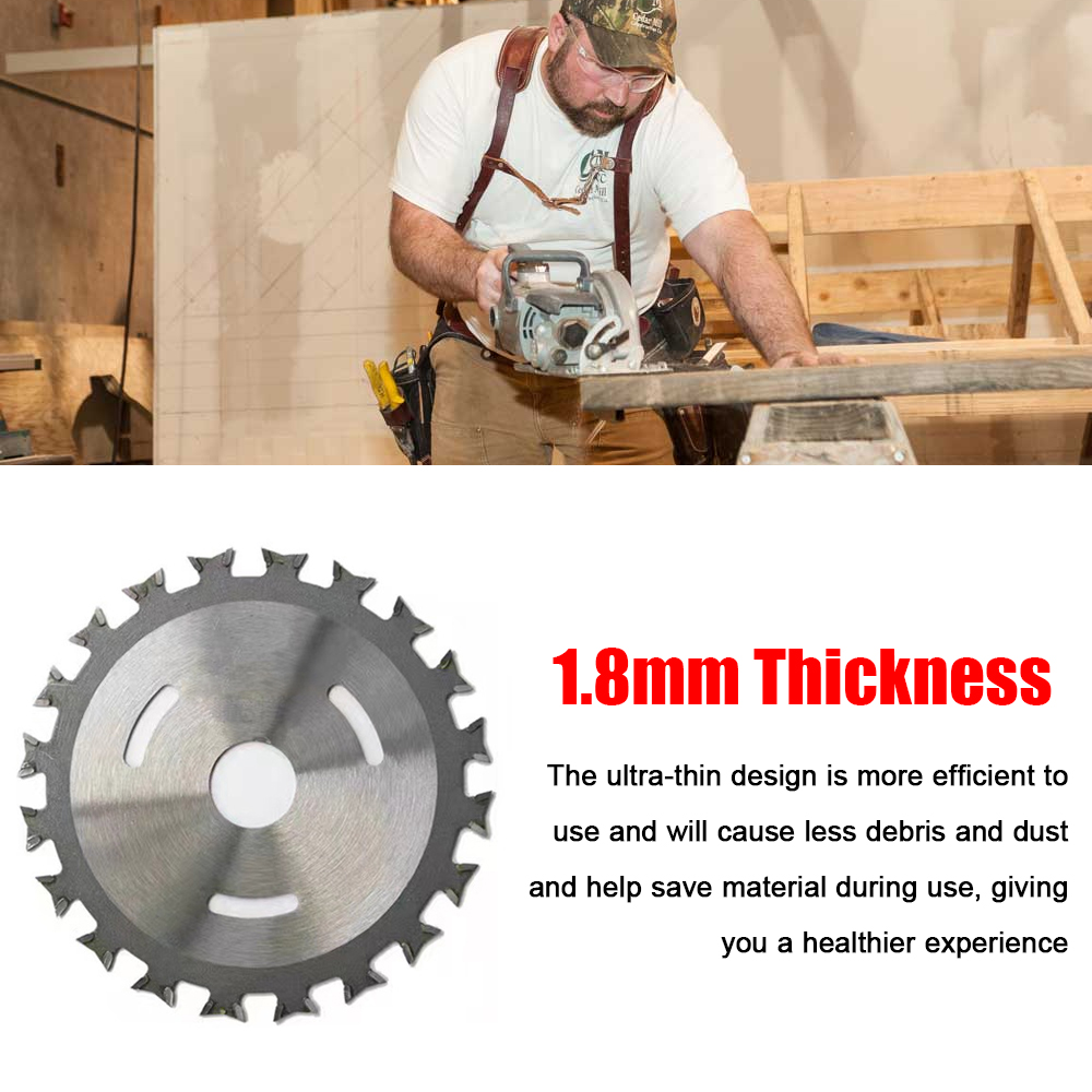 Multifunktionale Holztrennscheibe Mit 40 Zähnen, Durchmesser 110 Mm, Bohrung 20 Mm, Dicke 1,8 Mm, Sägeblatt Aus Legiertem Stahl.