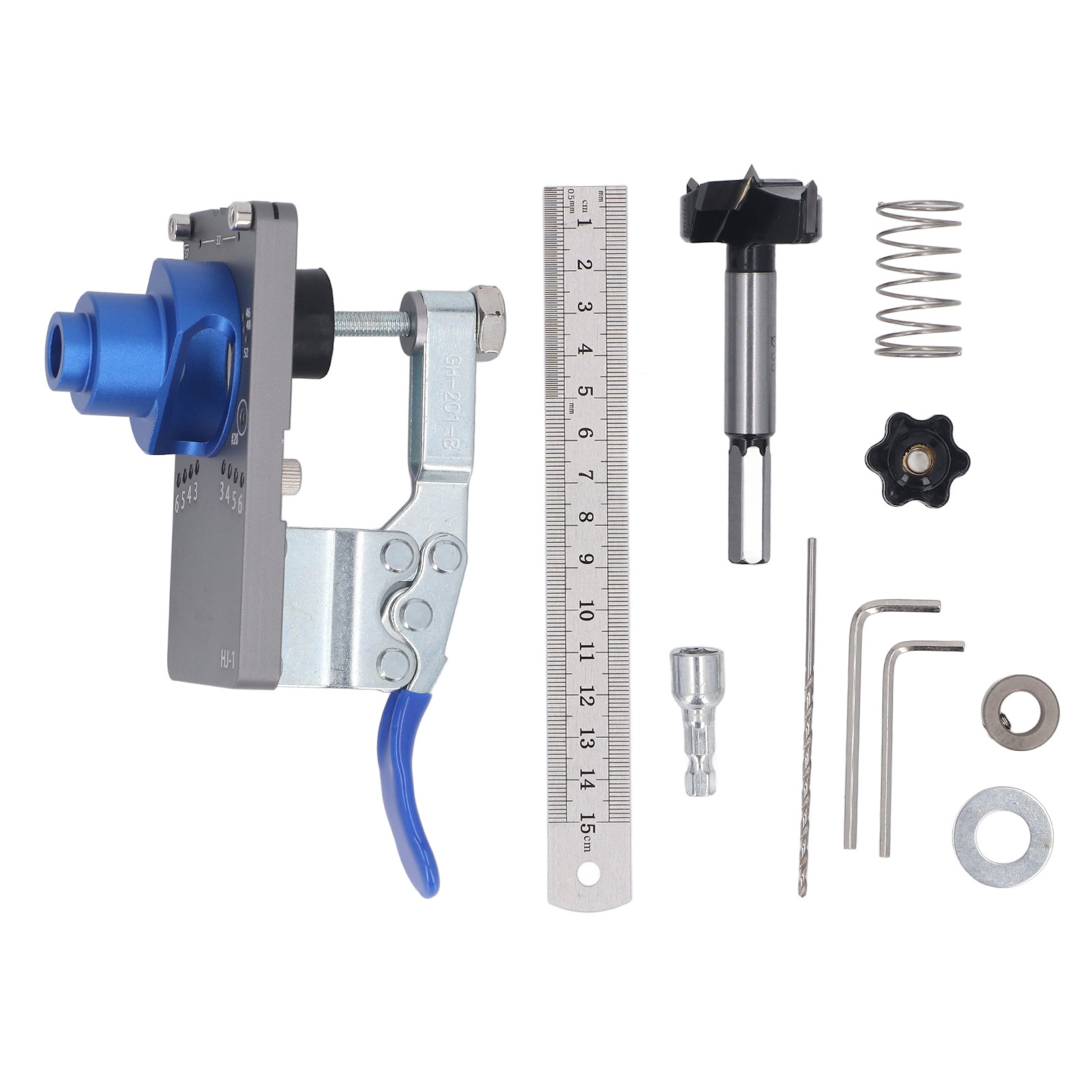 Multifunktionale Bohrschablone Für Türscharniere Aus Aluminiumlegierung, Ideal Für Die Holzbearbeitung.