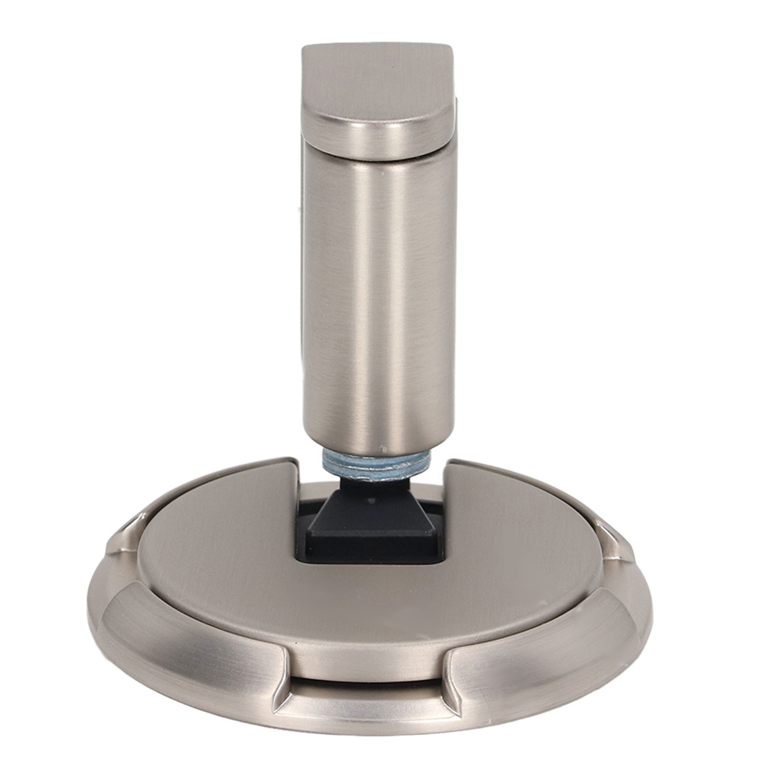Türstopper Mit Saugnapf Aus Zinklegierung, Magnetfrei, Mechanisch, Höhenverstellbar, Sandgestrahltes Nickelfinish