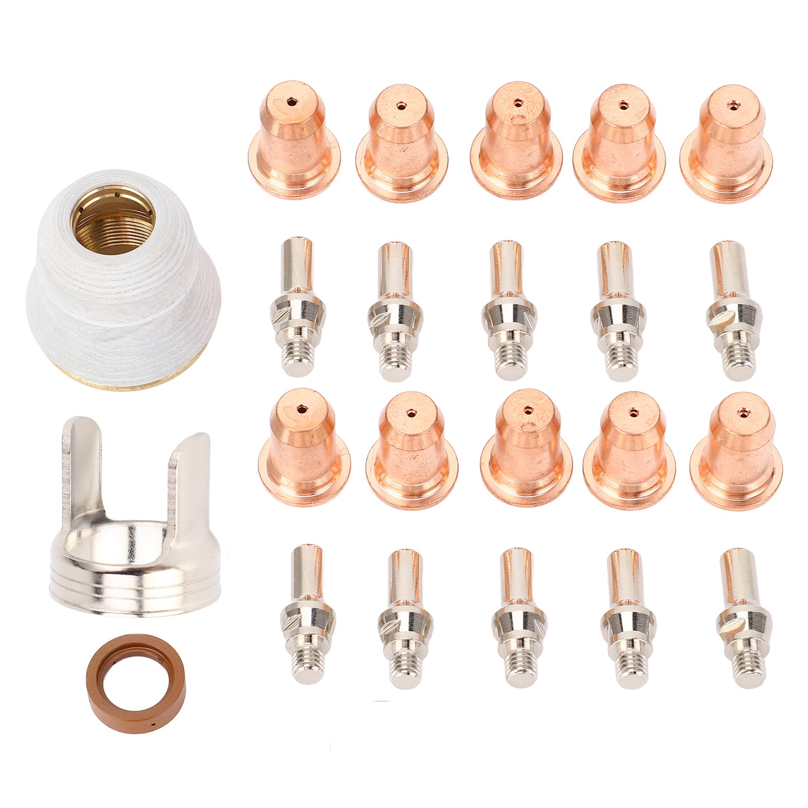 23-teiliges Plasmaschneidbrenner-set: 0,039 Zoll Elektroden, Becher Und Halter.