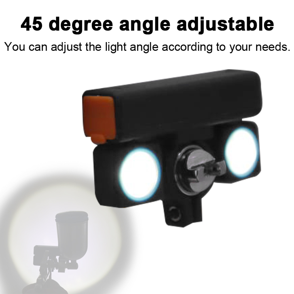 Sprühgerätelampe, Airbrush-lampe, Universal-sprühgerätelampe, Wiederaufladbare Und Verstellbare Zusatzlampe Für Sprühgeräte