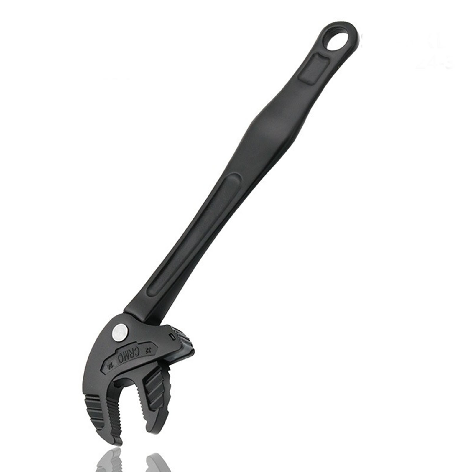 Verstellbarer Schraubenschlüssel Mit Selbstverriegelungsmechanismus, Ratschenbacke, 19-24 Mm, Industrieausführung, Für Rohrreparaturen, Autowartung Und Haushaltsarbeiten.