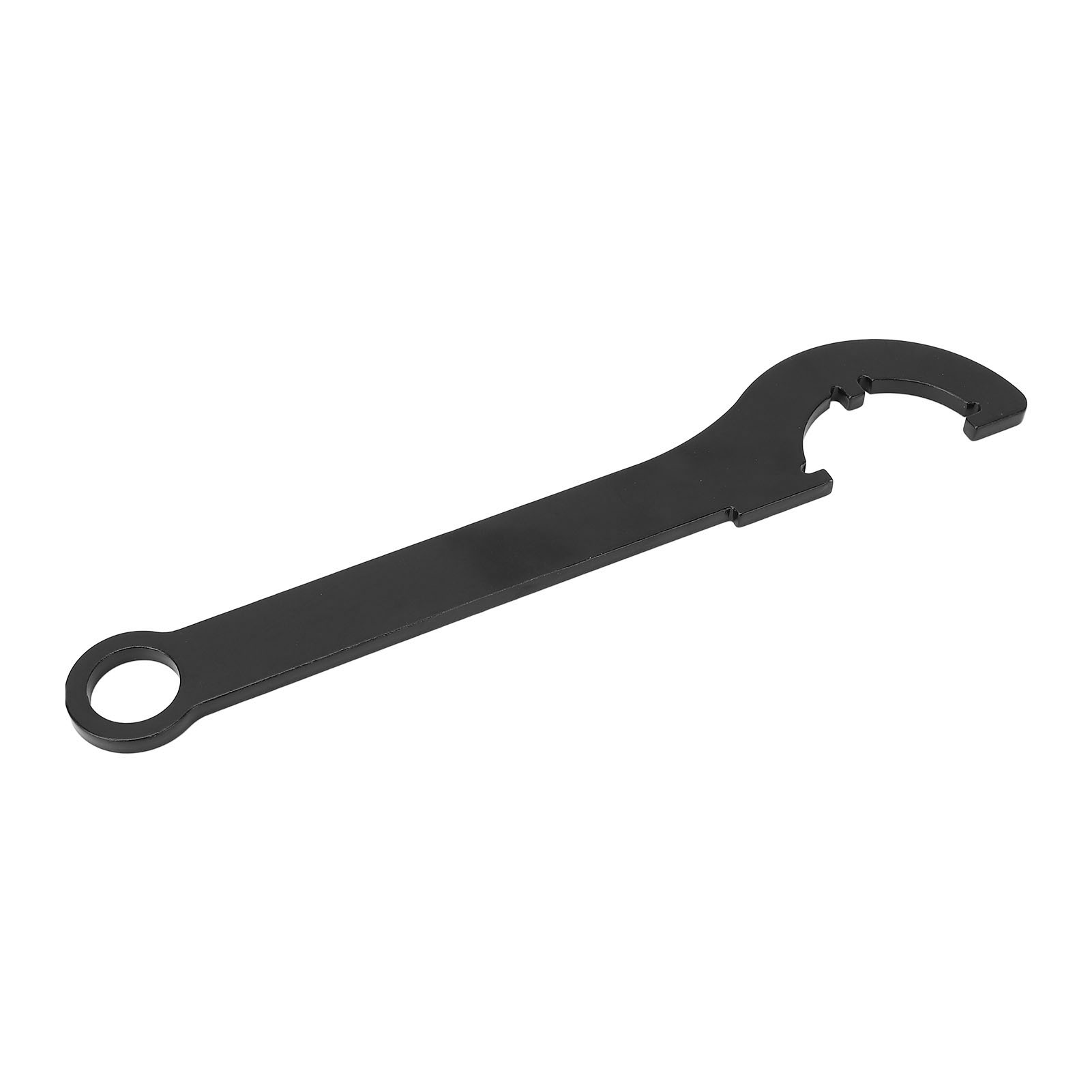 Schwarzer, Verstellbarer Schraubenschlüssel, Tragbar Und Ergonomisch, Mit 45 Mm Stahlhaken Für Maschinen