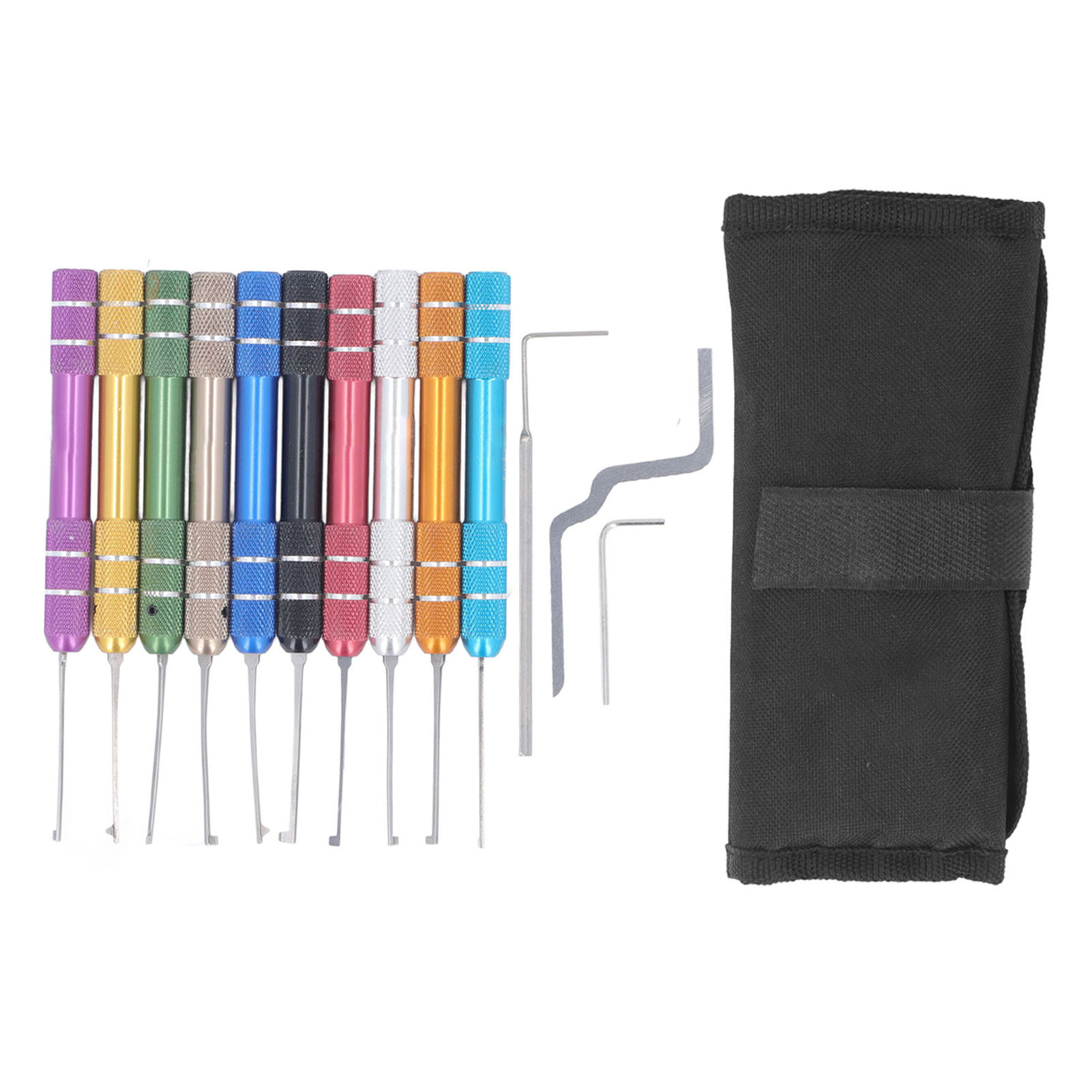 Set Mit 10 Wasserhahn-ausziehern Und 3 Zusatzschlüsseln Aus Edelstahl Für Defekte Und Beschädigte Wasserhähne. Farbiger Griff.