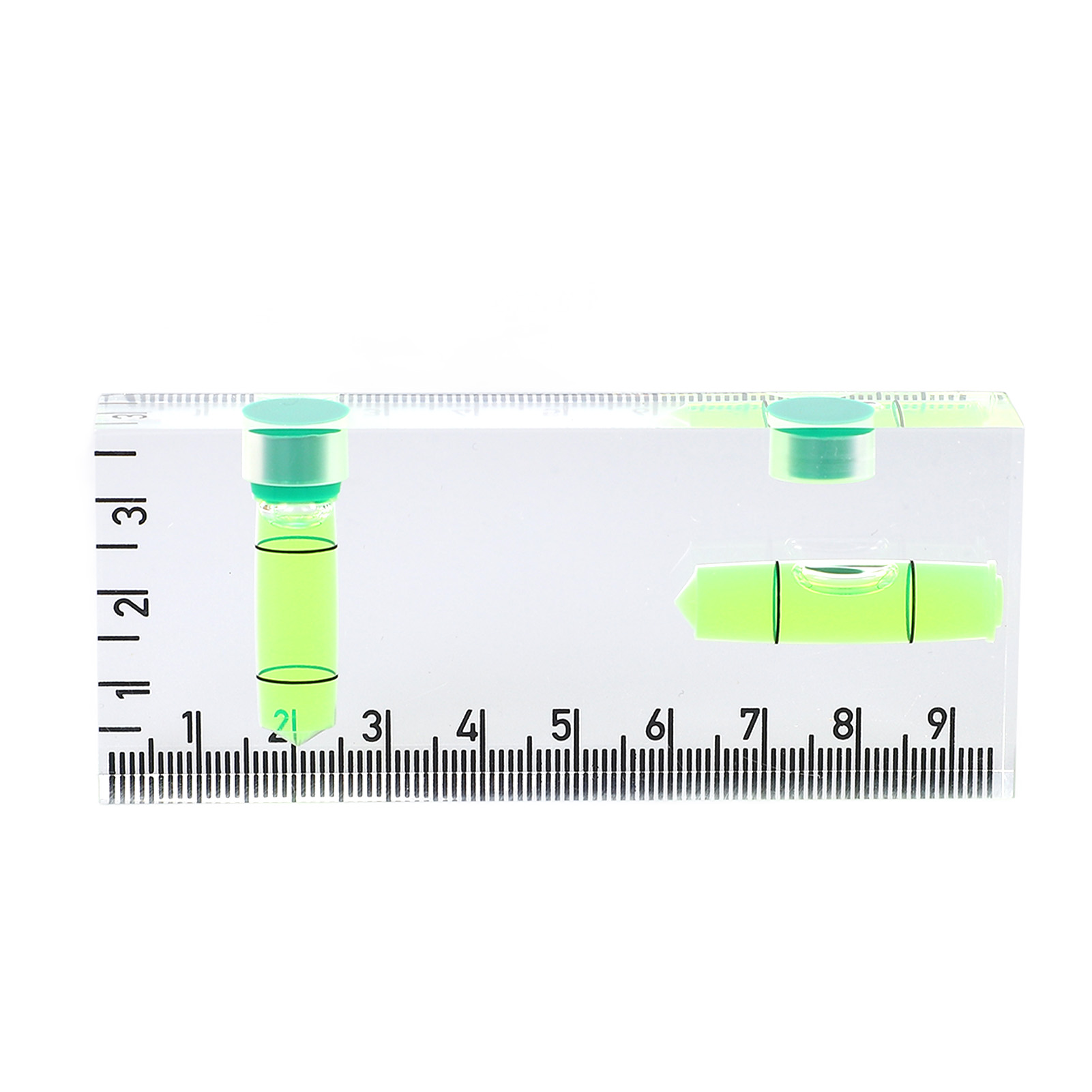 Magnetische Acryl-wasserwaage, Horizontal Und Vertikal, Tragbar, Im Taschenformat, Für Innenausbau Und Baustellen.