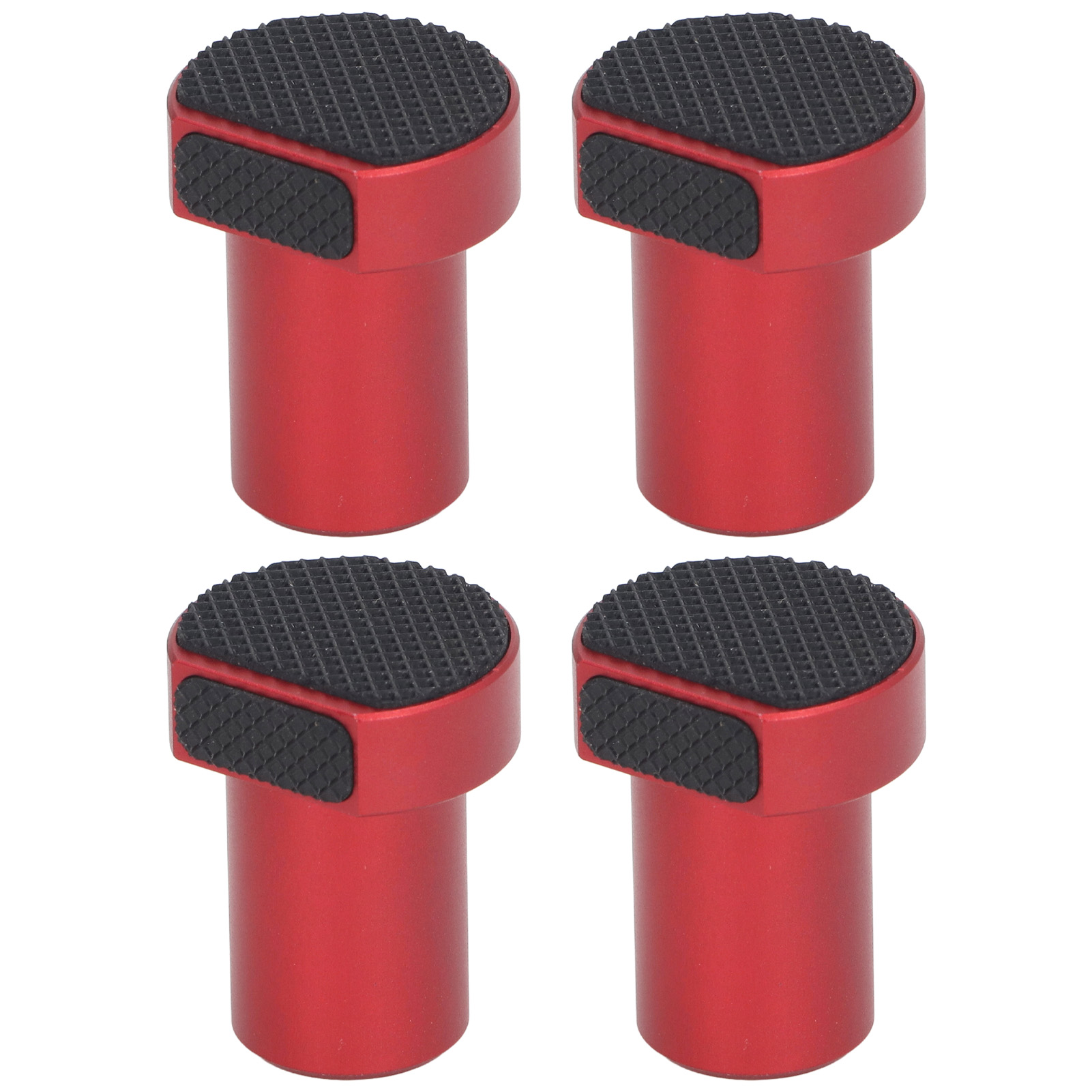 Set Mit 4 Aluminiumlegierungsklemmen Mit Antirutschpads, Für Die Holzbearbeitung (19 Mm, 3/4 Zoll), Holzbearbeitungszubehör, Rot.