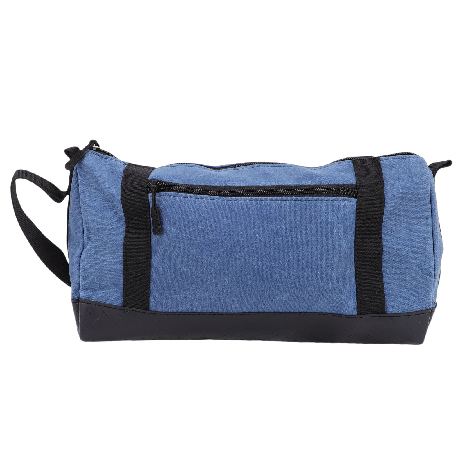 Werkzeugtasche Aus Canvas Für Herren Mit Großer Öffnung, Großem Fassungsvermögen, Kleiner Aufbewahrungstasche, Tragetasche Für Schlüssel, Zangen Und Werkzeug, Blau Und Schwarz
