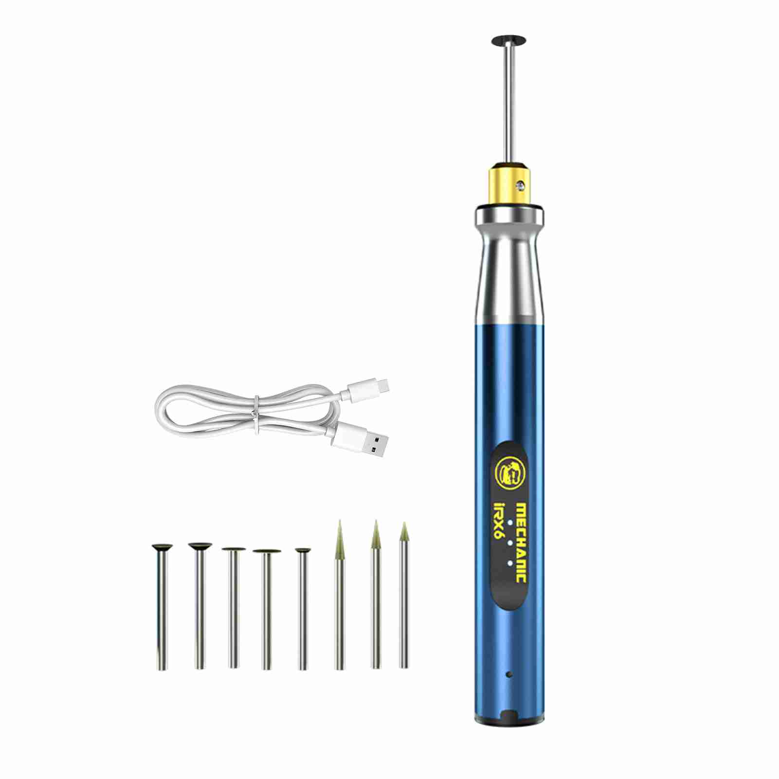 Irx6 Tragbarer Elektrischer Gravierstift Mit Einstellbarer Geschwindigkeit, Mini-schleifstift, Tragbarer Wiederaufladbarer Schleifstift, Smartphone-chip-poliermaschine