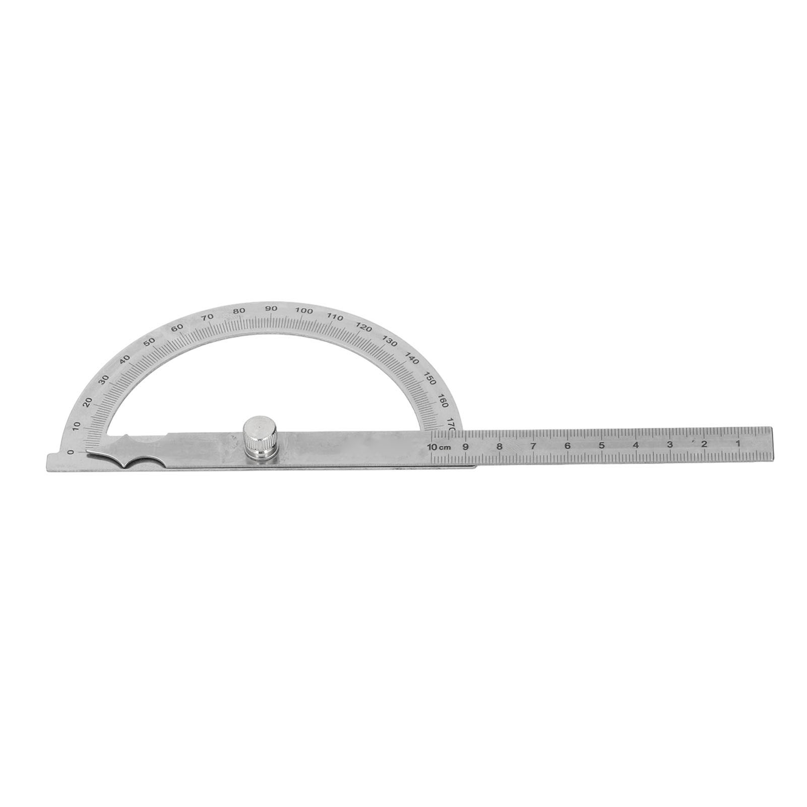 Hochpräziser, Multifunktionaler Winkelmesser Aus Edelstahl, 180°-lineal, Winkelmessgerät, 120 X 150 Mm, Messbereich Von 0 Bis 10 Cm