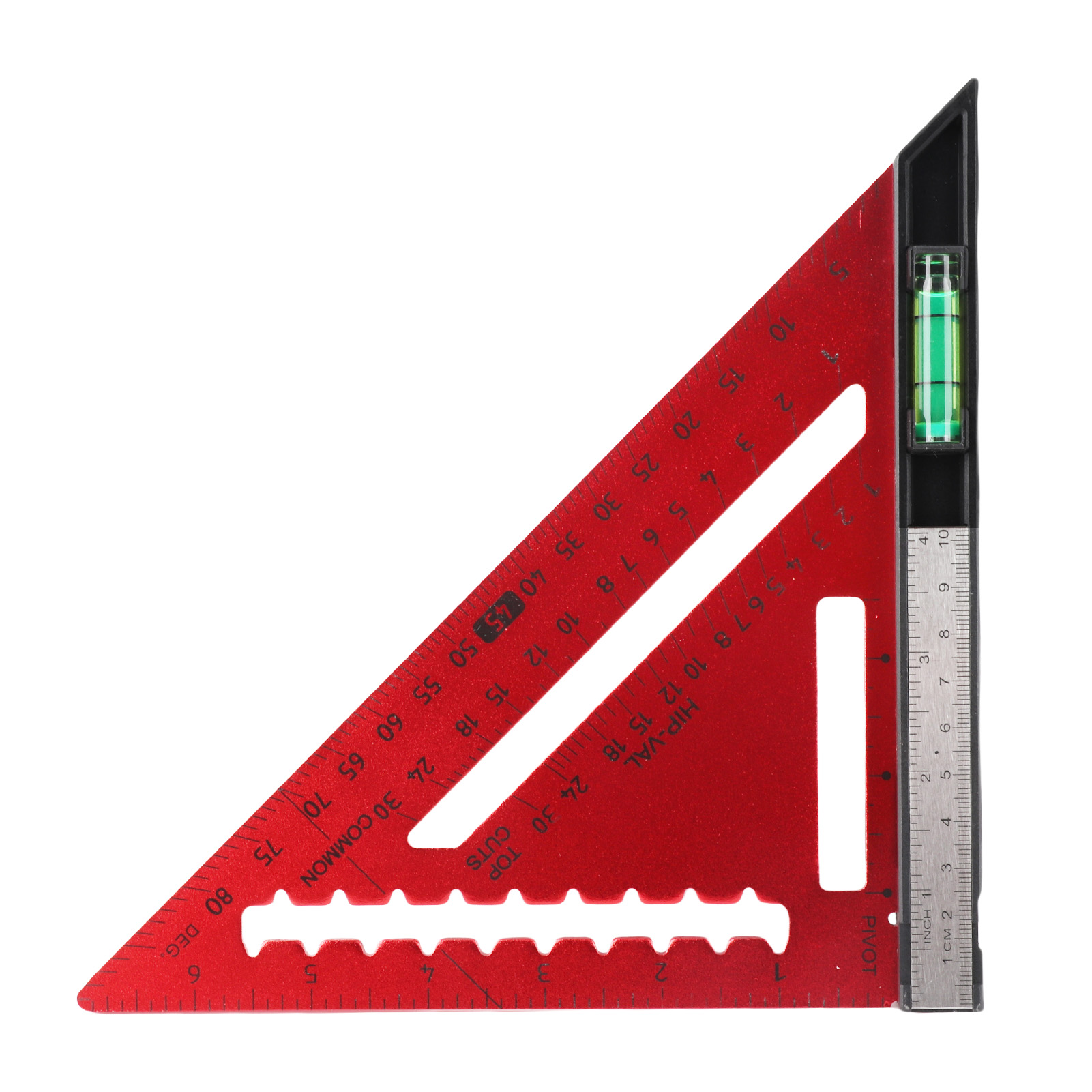 18 Cm Großer Schreinerwinkel Mit Wasserwaage, Aus Hochpräziser Aluminiumlegierung, Abnehmbar, Für Holzarbeiten.
