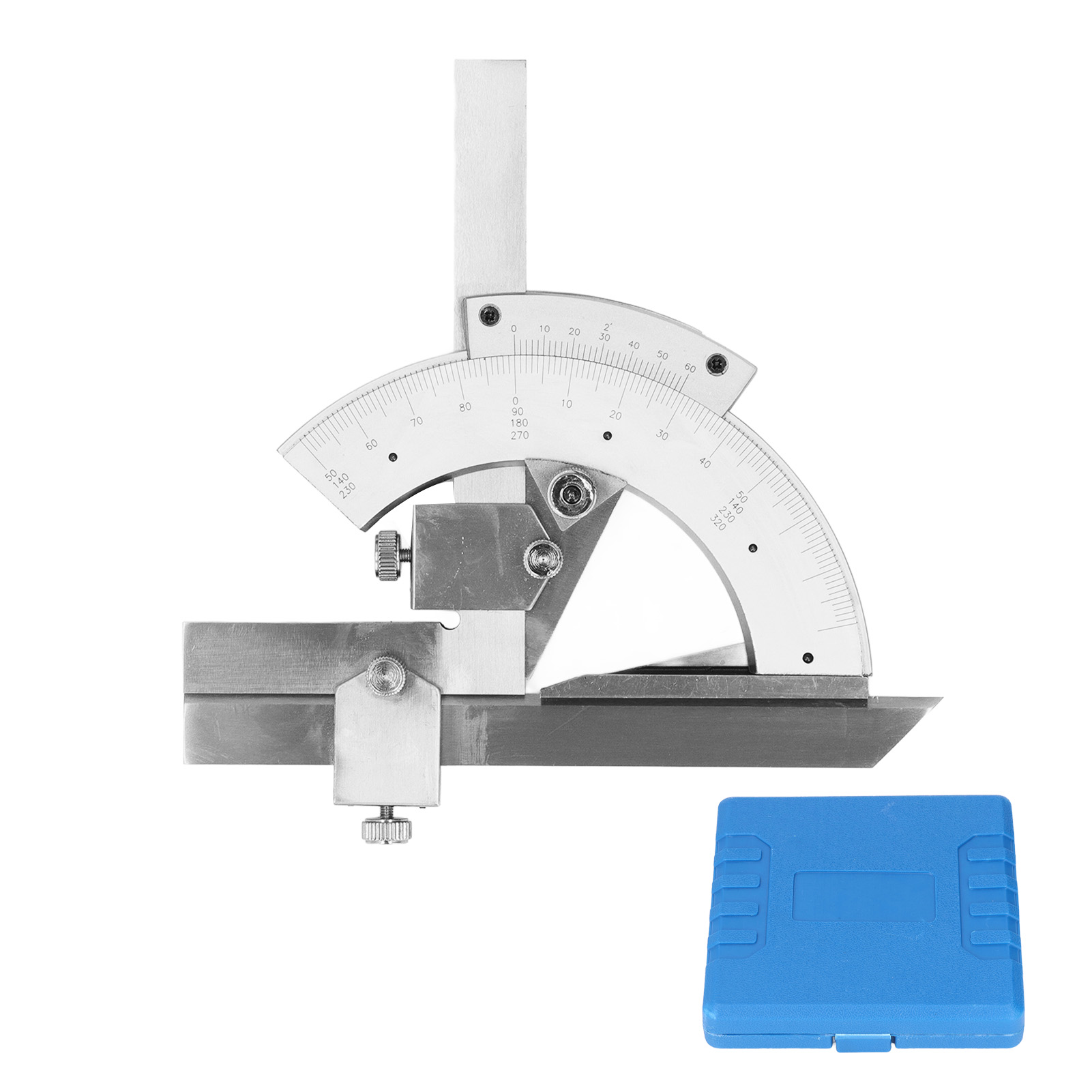Universeller Nonius-winkelmesser 0-320°, Feineinstellung, Für Holzbearbeitung, Aus Wärmebehandeltem 4cr13-edelstahl