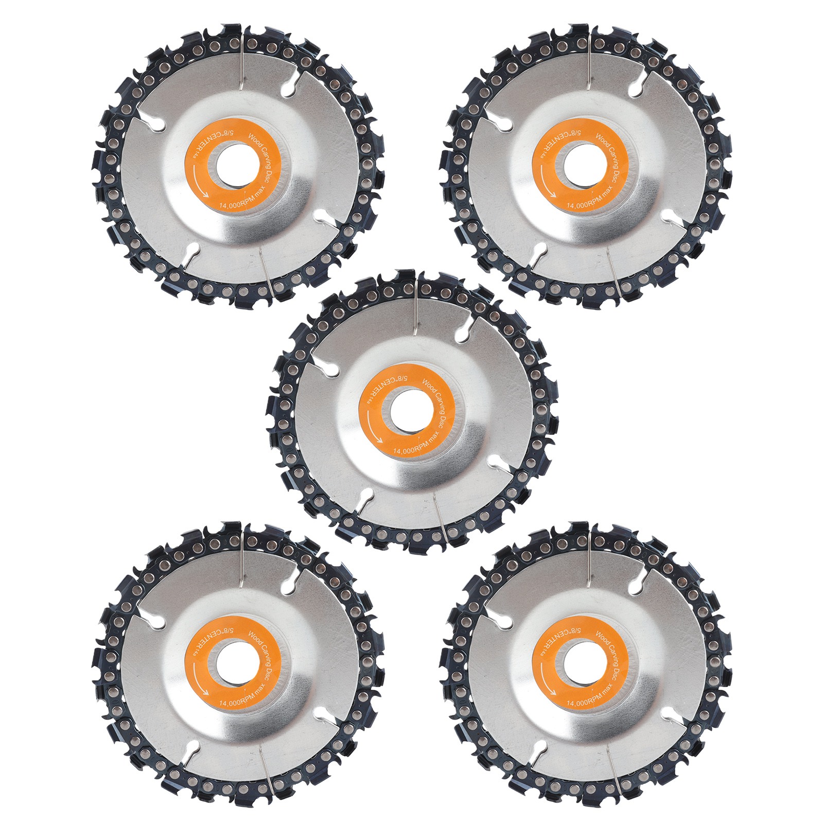 5-teiliges Set Aus Scheiben Für Elektrische Winkelschleifer, Metall-kettensägenscheiben Und Multifunktionsscheiben Für Die Holzschnitzerei
