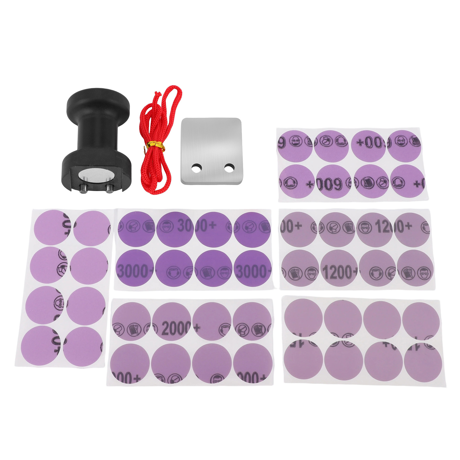 Wolfram-entgratungsfeile, 2-in-1-hartmetall-schleifwerkzeug Mit Griff Und Schleifpapier.