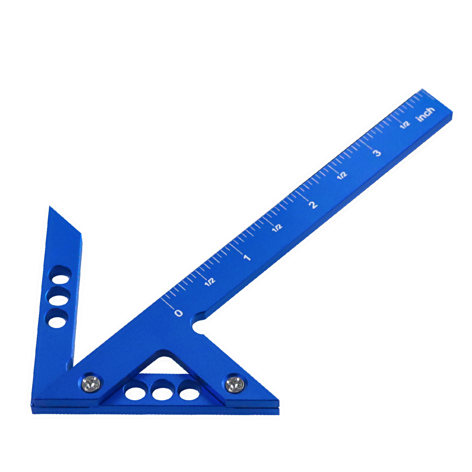 Markierlineal Aus Aluminiumlegierung Mit 45°/90° Zentrierwinkel, Mit Britischen Einheiten, Für Die Holzbearbeitung.
