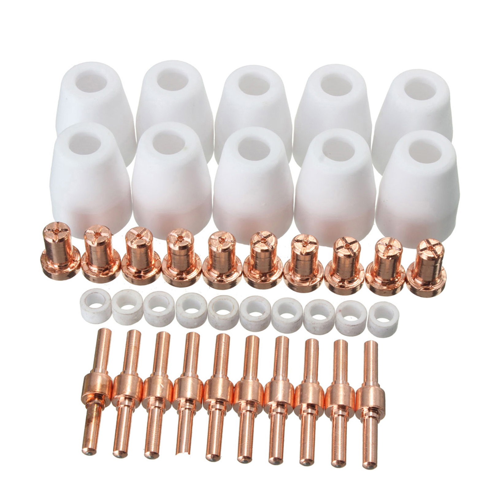 40 Verbrauchsmaterialien Für Druckluft-plasmaschneidanlagen, Kompatibel Mit Den Brennern Pt-31, Lg-40 Und Cut-40/50.