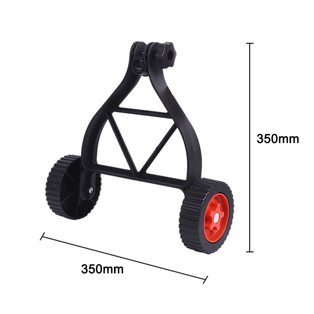 Universelles Zusatzrad Für Rasentrimmer, Praktisches Zubehör Für Akku-rasenmäher, Verstellbares Stützrad Von 25 Bis 28 Mm Für Rasentrimmer.