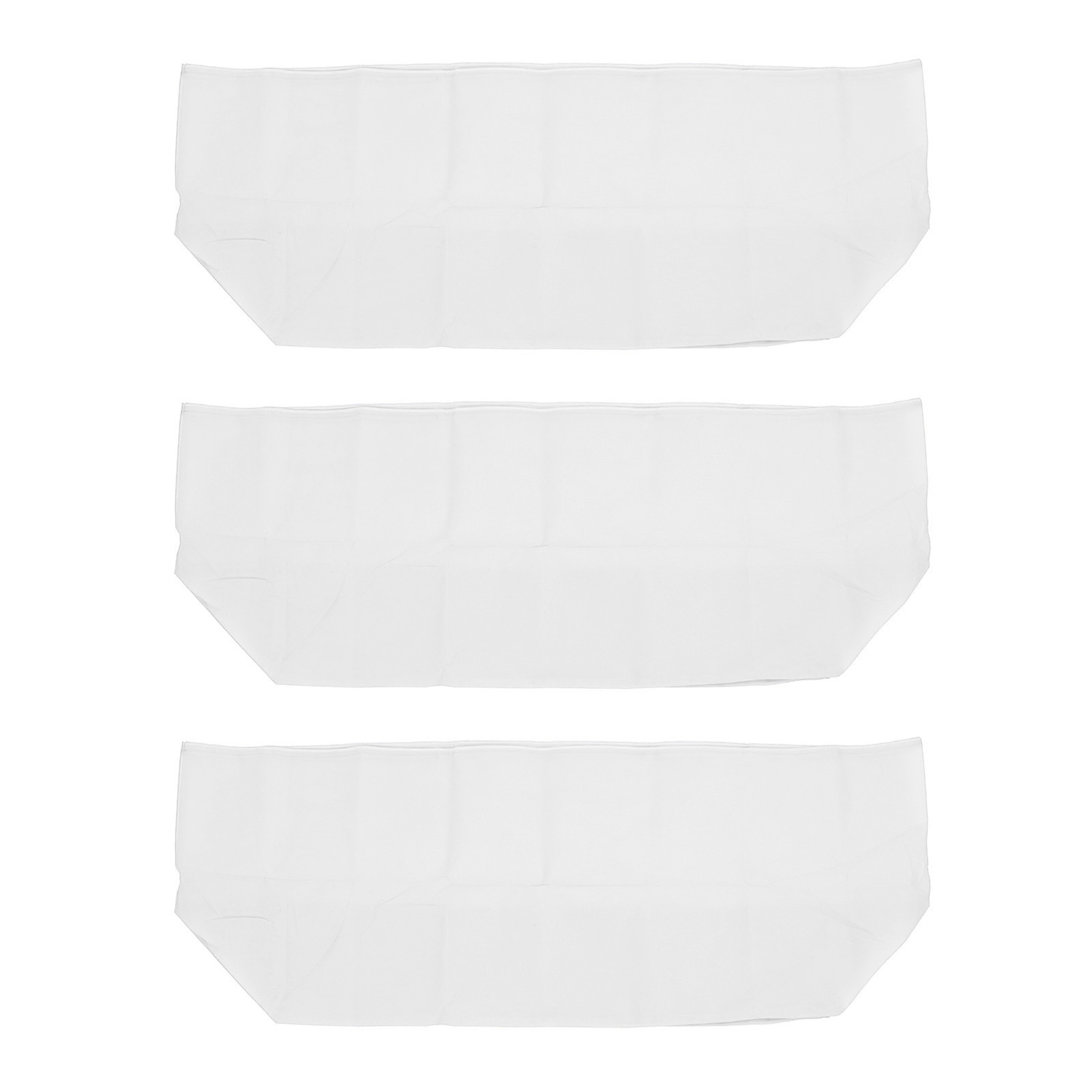 Set Aus 3 Rechteckigen Schutzhüllen Aus Frostbeständigem Vliesstoff Mit Kordelzug Für Pflanzen Im Freien (100 X 40 X 45 Cm, Weiß).
