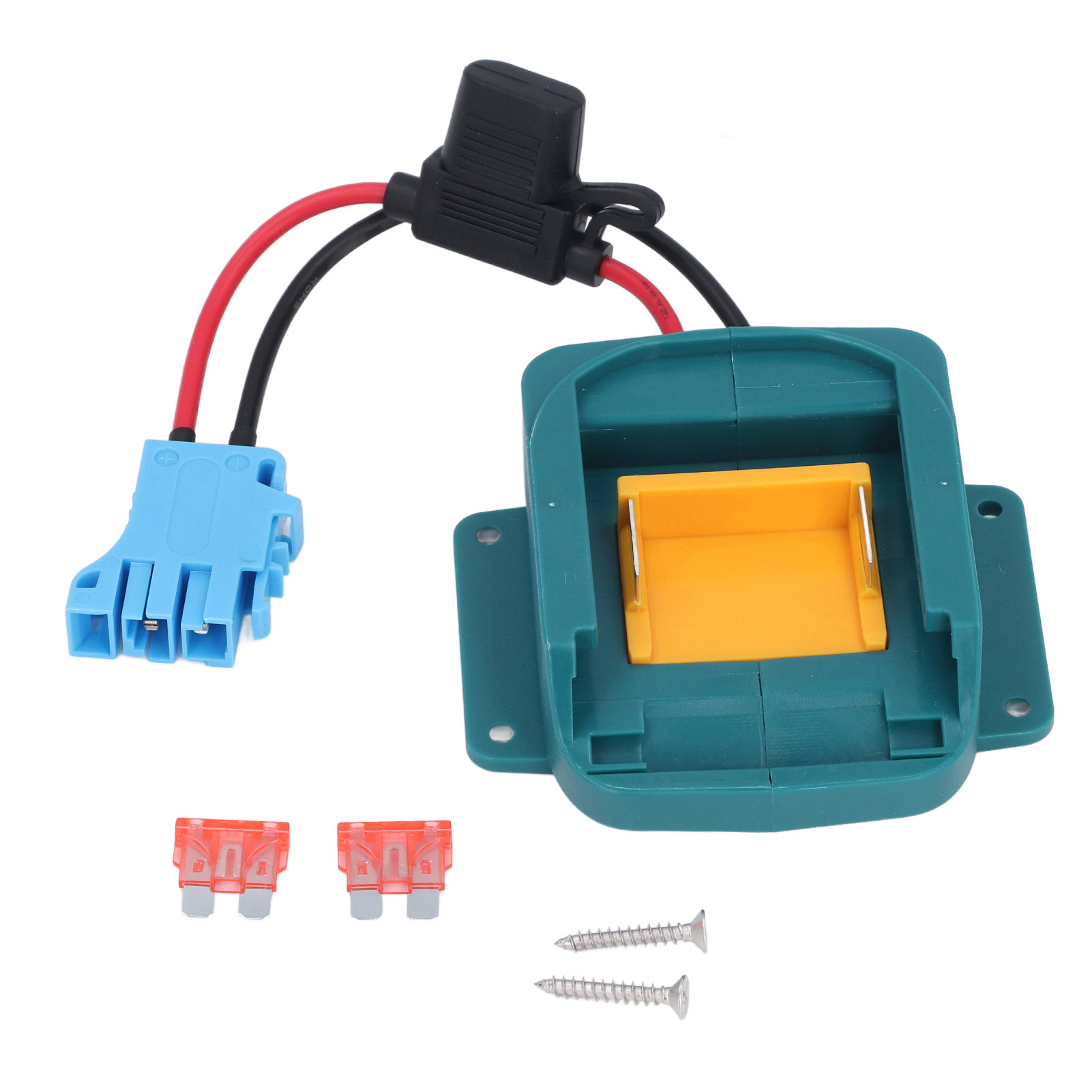 Batterieadapter Für Kinderspielzeug Mit Rädern, Umrüstsatz Mit Kabelbaumstecker Und Sicherungshalter Für Bl1850 Bl1860 Stecker (blau).