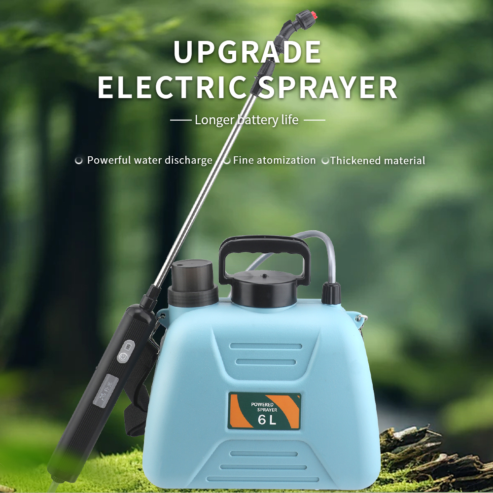 Wiederaufladbarer, Tragbarer Elektrischer 6-liter-regener Mit Schultergurt, Landwirtschaftsgerät, Zerstäuber-gießkanne, Gartensprüher