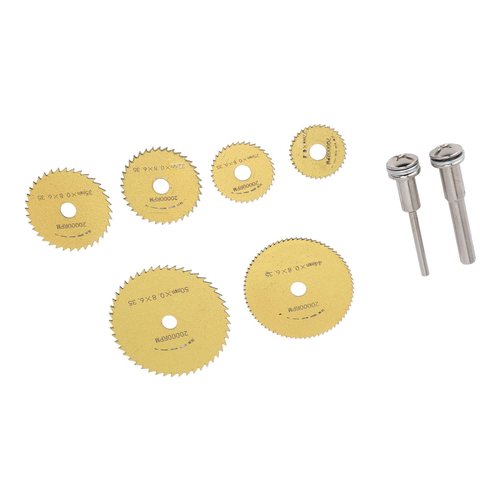 Set Mit 8 Ultradünnen Und Scharfen Mini-trennscheiben Aus Hochgeschwindigkeitsstahl (hss) Für Holz, Metall Und Stahl (gold).