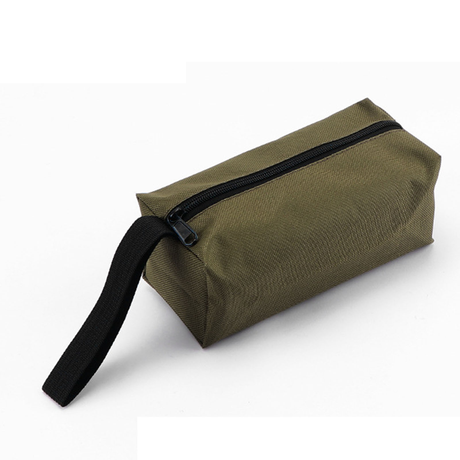 Mehrzweck-werkzeugtasche Mit Reißverschluss Aus Oxford-gewebe Mit Großer Öffnung, Tragbar, Grün