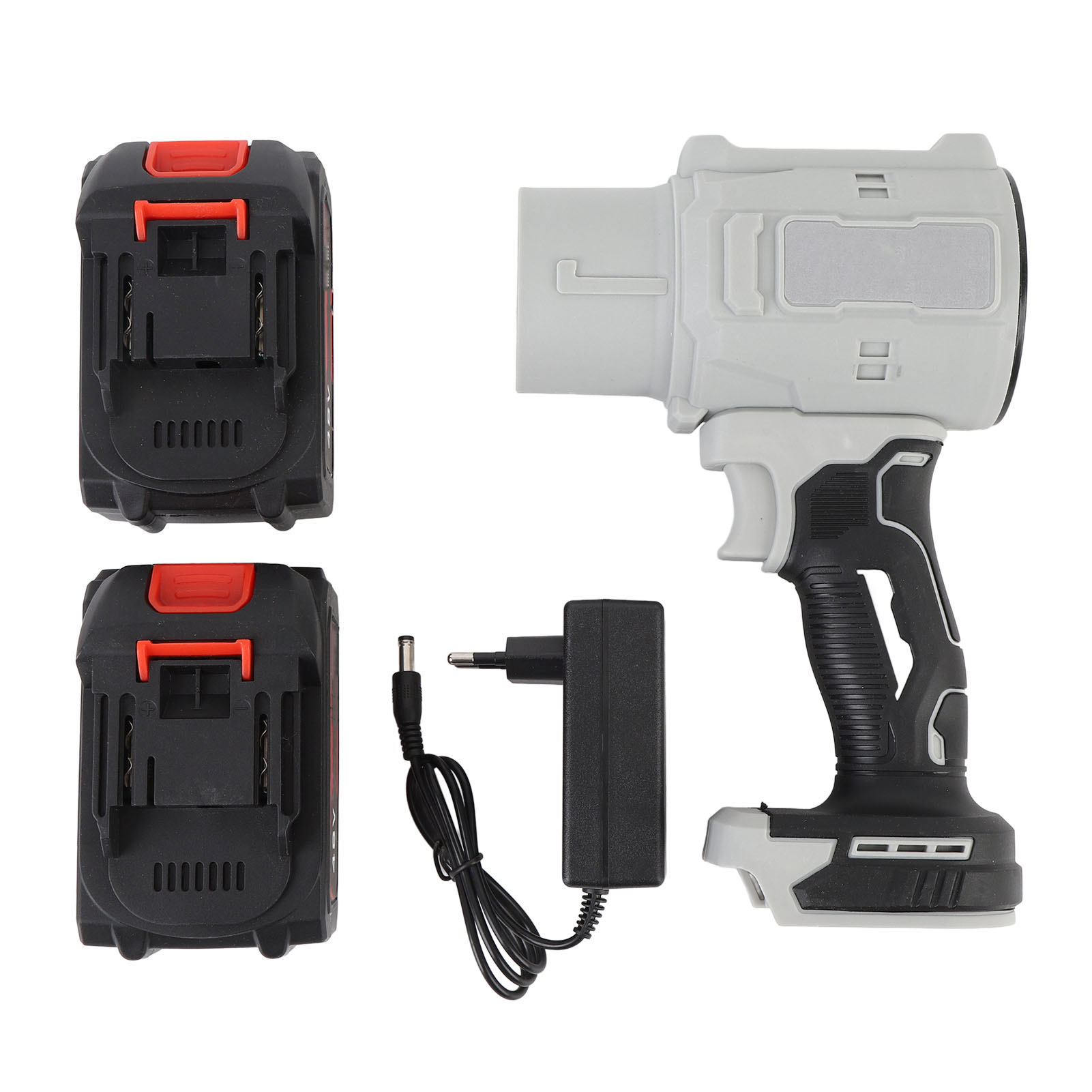 Kompakter, Kabelloser Laubbläser, 130.000 U/min, Tragbarer Mini-elektrolüfter Mit Ladegerät Und 2 X 21,8 Ah Akkus. Kompatibel Mit Tastatur Und Auto (eu-stecker).