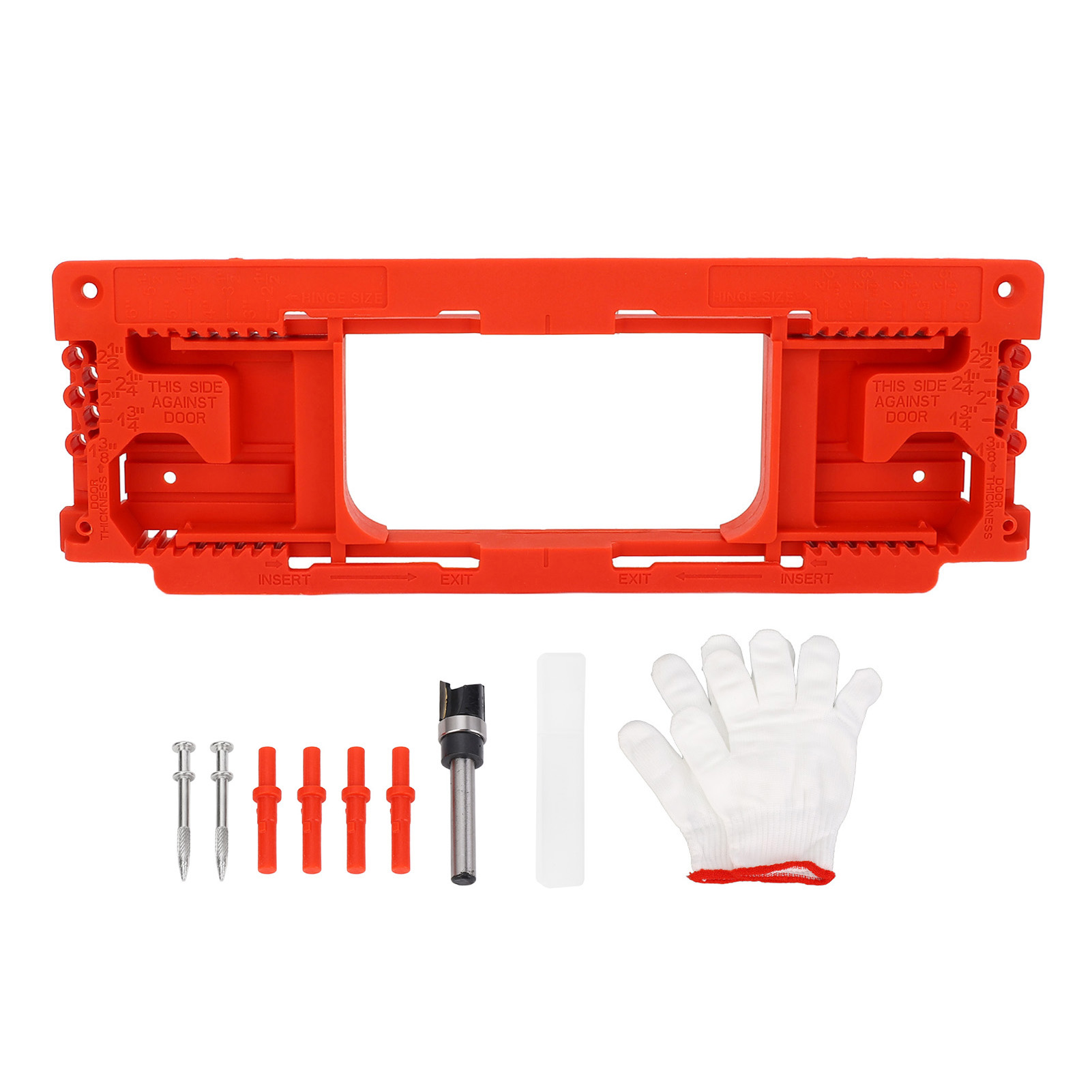 Positionierungshilfe Für Scharniere Aus Kunststoff, Montagesatz Für Scharniere Mit Einem Durchmesser Von 2-1/2 Bis 6 Zoll, Türstärken Von 1-3/8 Bis 2-1/2 Zoll