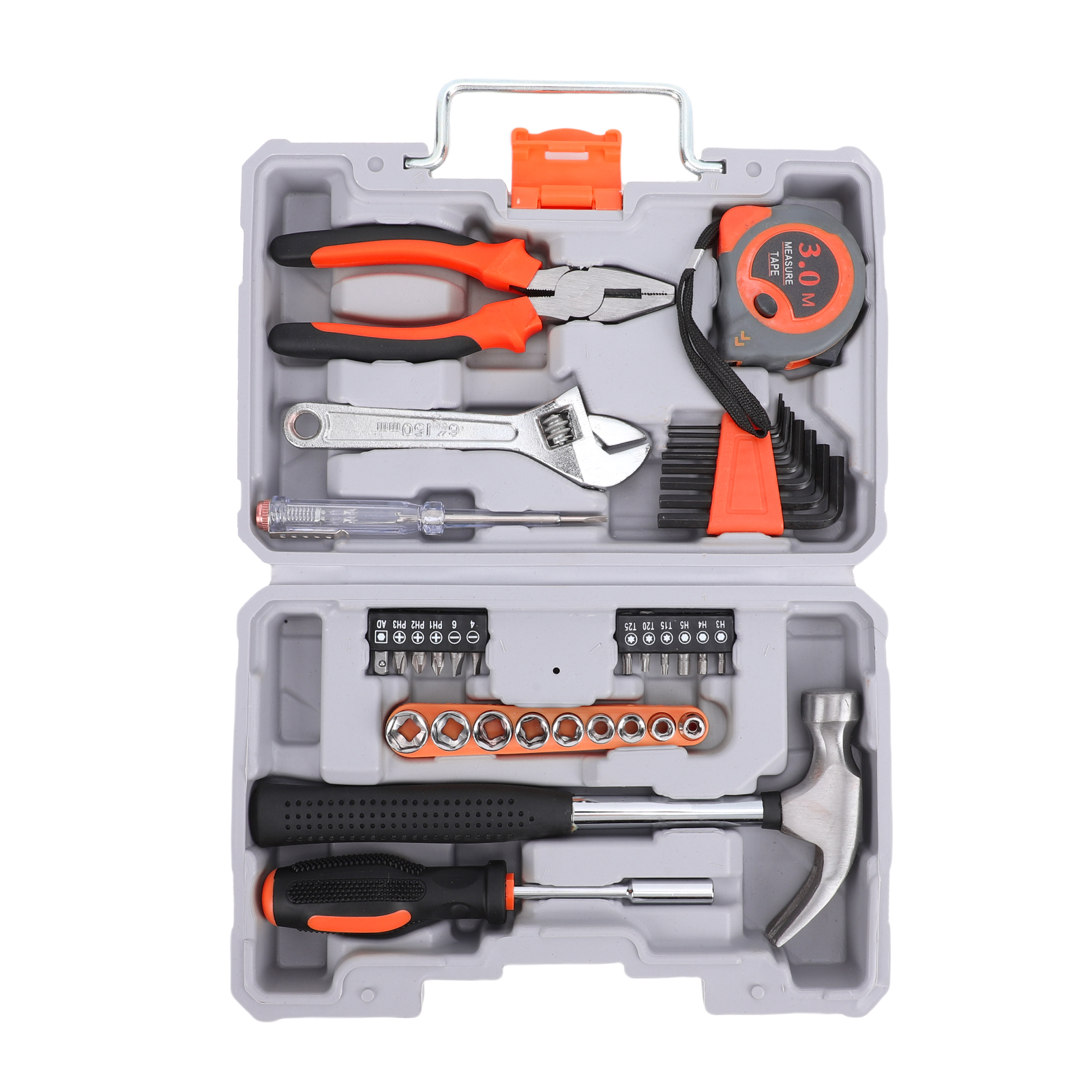 35-teiliges Basiswerkzeugset Für Auto Und Haushalt, Ideal Für Autoliebhaber Und Heimwerker (art.-nr. 8035, Orange).