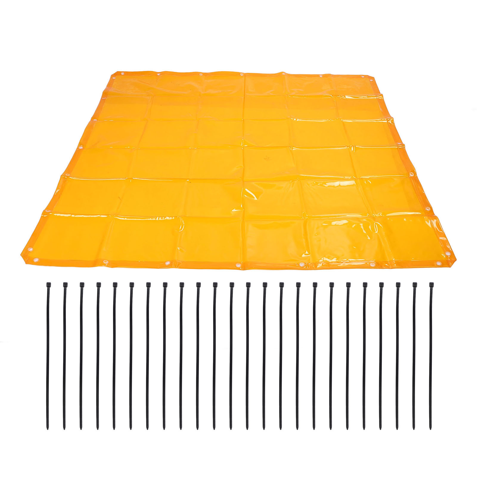 Flammhemmender Schweißvorhang, 1,74 X 1,74 M (5,7 X 5,7 Ft), Uv-schutzklasse 6, Orange