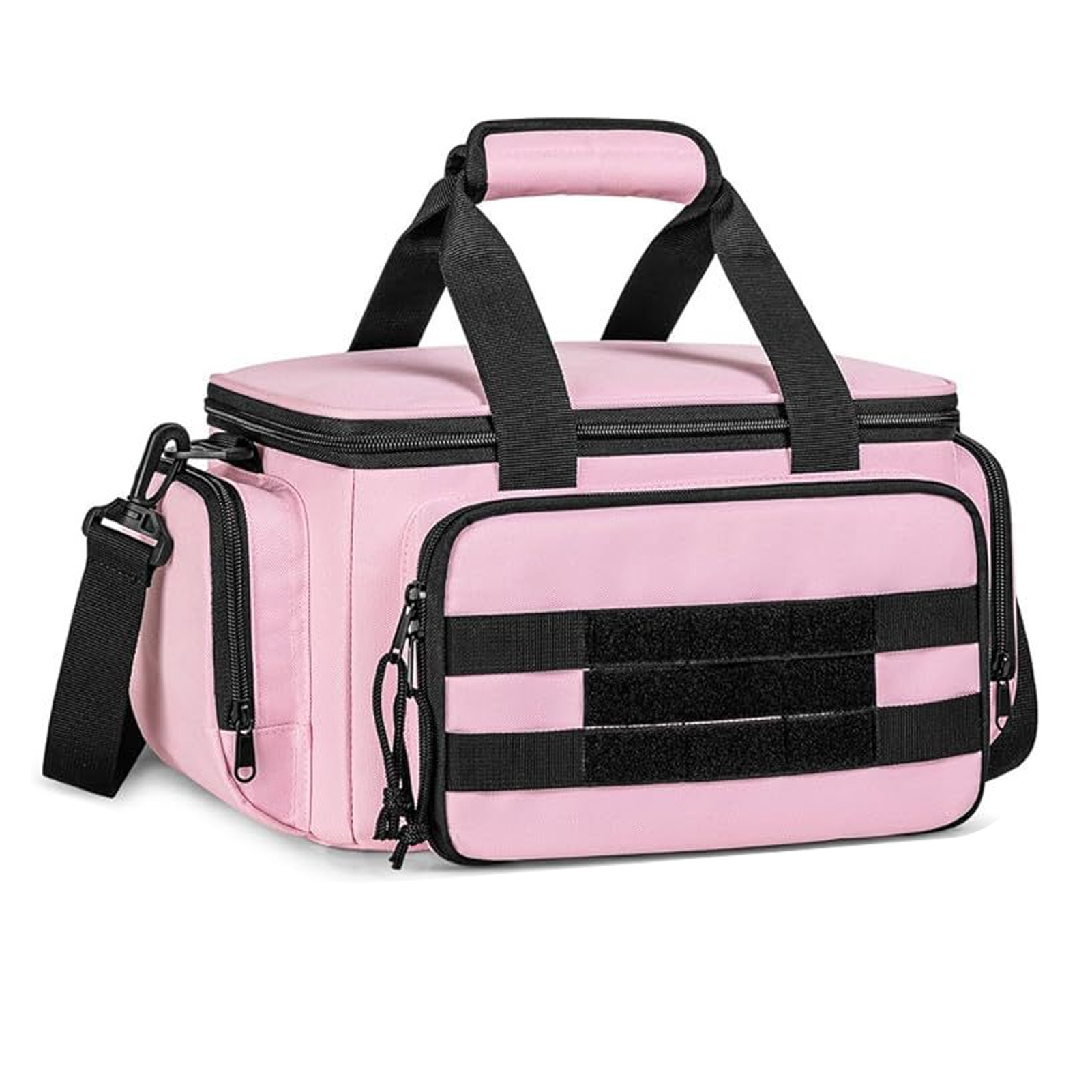 Werkzeugtasche Mit Großem Fassungsvermögen (14 Zoll), Wasserdicht, Dicker Boden, Reparaturwerkzeug-organizer, Rosa Farbe.