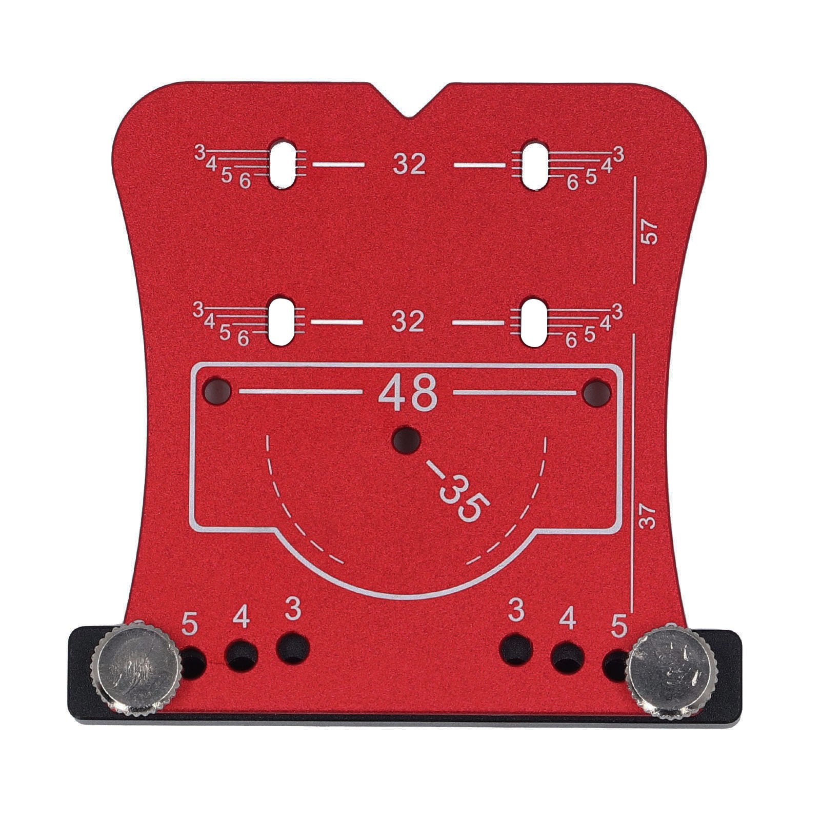 35-mm-scharnierbohrlehre Aus Aluminiumlegierung, Bohrschablone Für Schranktüren, Rot
