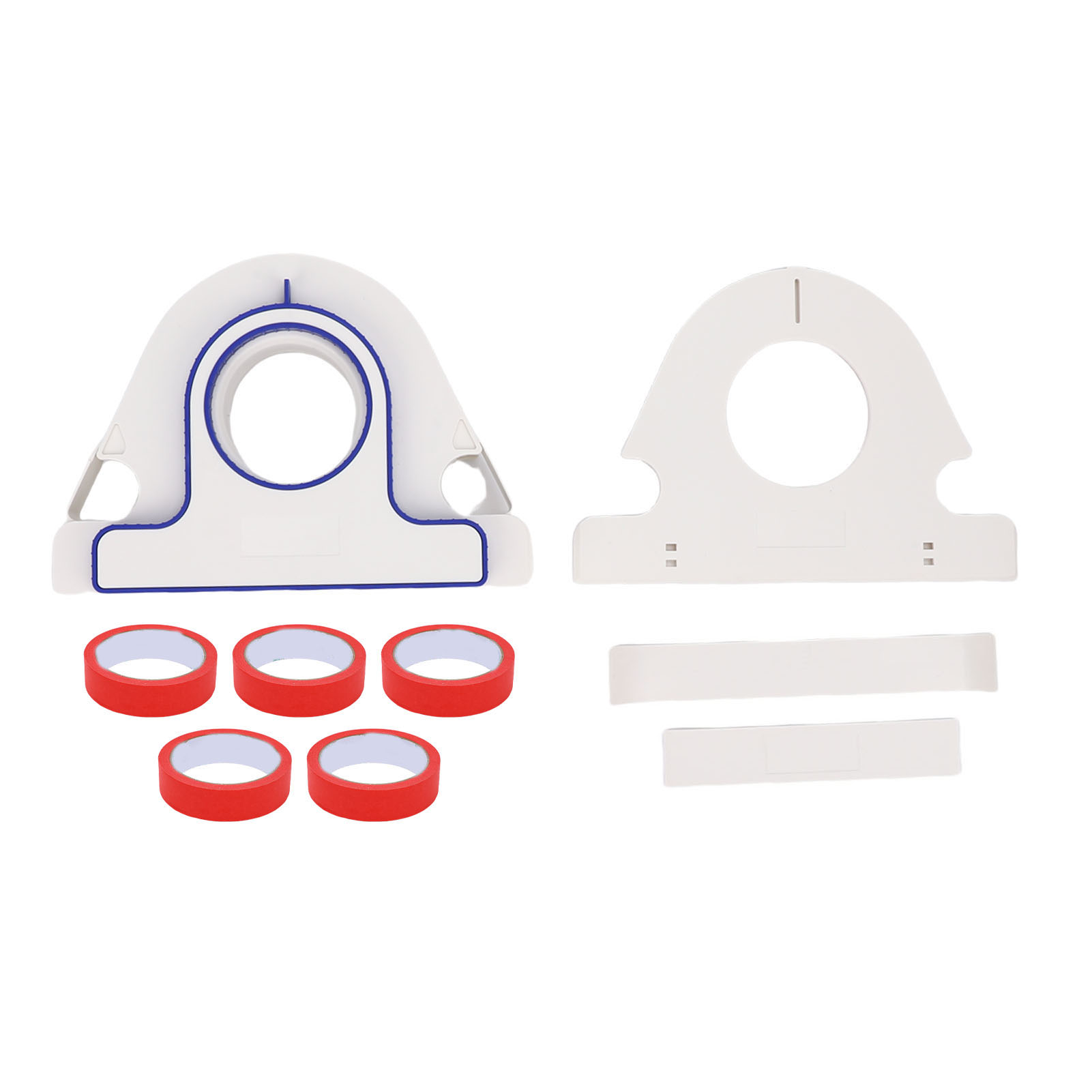 Ergonomisches Und Tragbares Abdeckset Inklusive 6 Abdeckbandapplikatoren Und 25 Mm Breitem Rotem Klebeband Für Wände Und Böden.