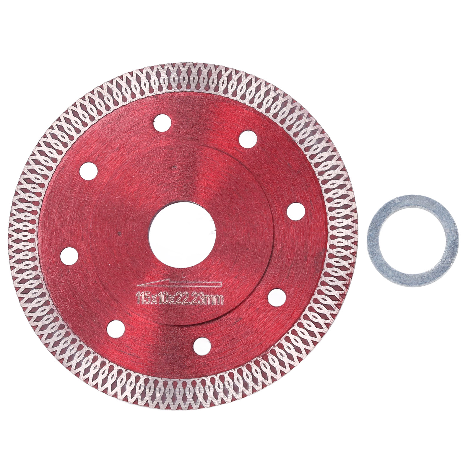 115-mm-diamanttrennscheibe Für Trocken- Und Nassschnitte, Ideal Für Keramik, Granit Und Marmor (rot).