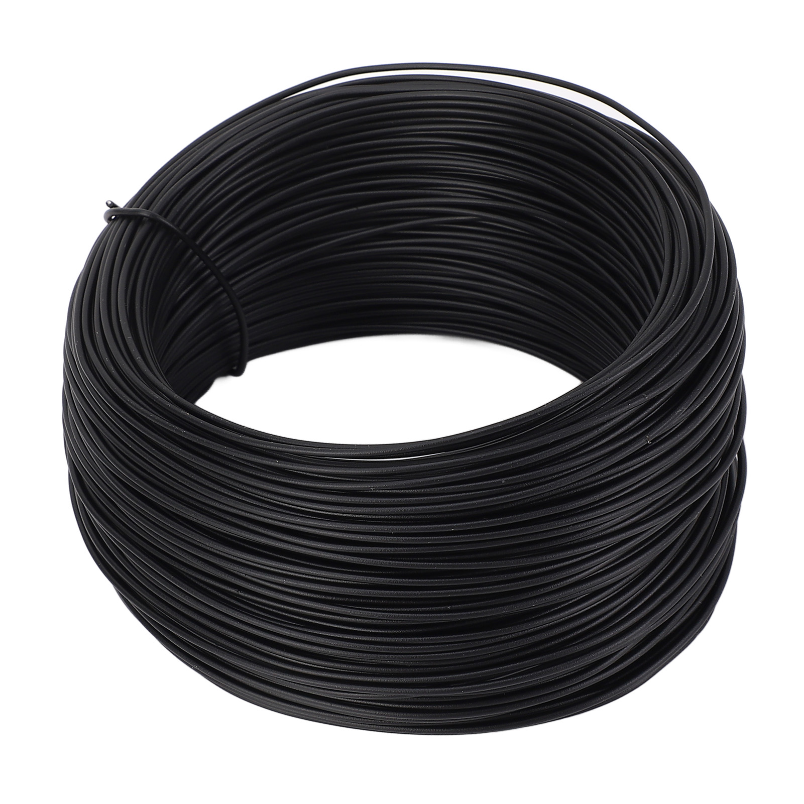 0,75 Mm X 50 M Spule Bindedraht Aus Pvc-beschichtetem, Verzinktem Eisen, Zur Befestigung Von Bewehrungsstahl Und Glasfaserkabeln, Schwarz.