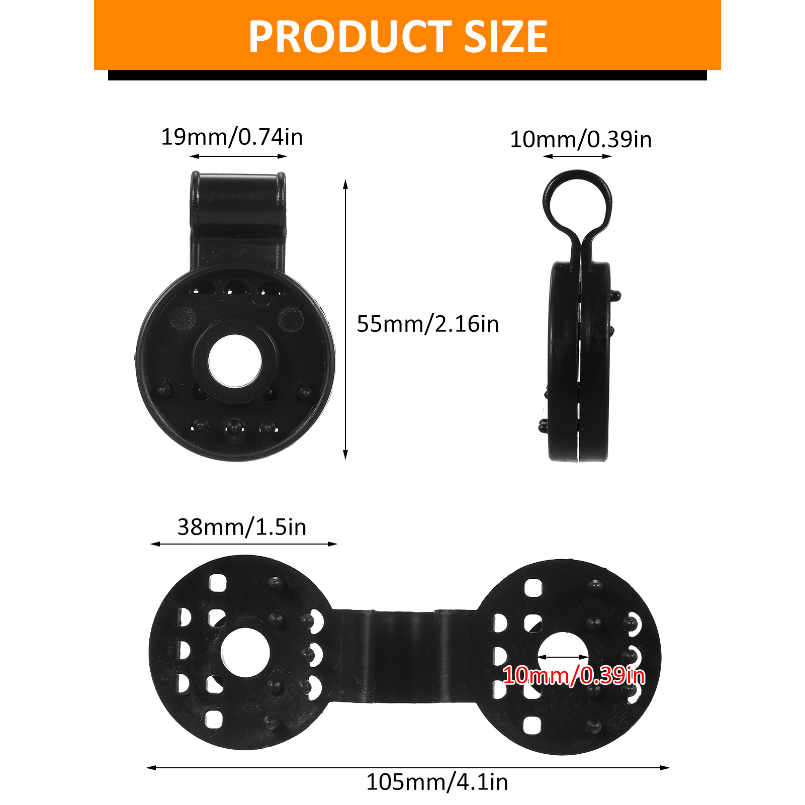 Packung Mit 20 Kunststoffclips Für Sonnensegel, Schwarze Clips Für Schattierungsnetze, Gewächshaus, Garten, Landwirtschaftliches Schattierungsgewebe