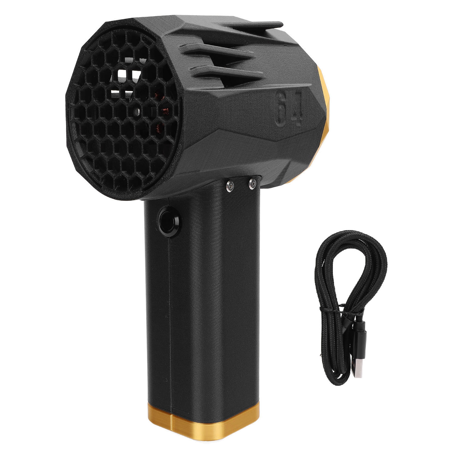 Tragbarer Turboventilator, 64-mm-kanal, Bürstenloser Motor, Trockenstrahlgebläse, Elektrischer Staubabscheider, 240 Km/h, 1400 G Schubkraft, 20 W, Schnellladung
