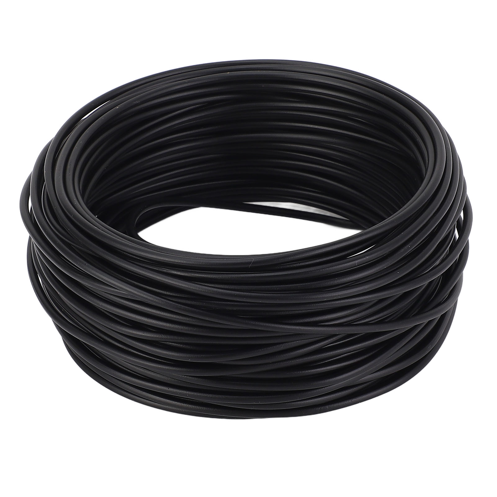 Flexibler, Verzinkter Eisenbindedraht Für Pvc-telekommunikationskabel, 1,5 Mm X 20 M, Mit Abgerundeten Enden, Schwarz