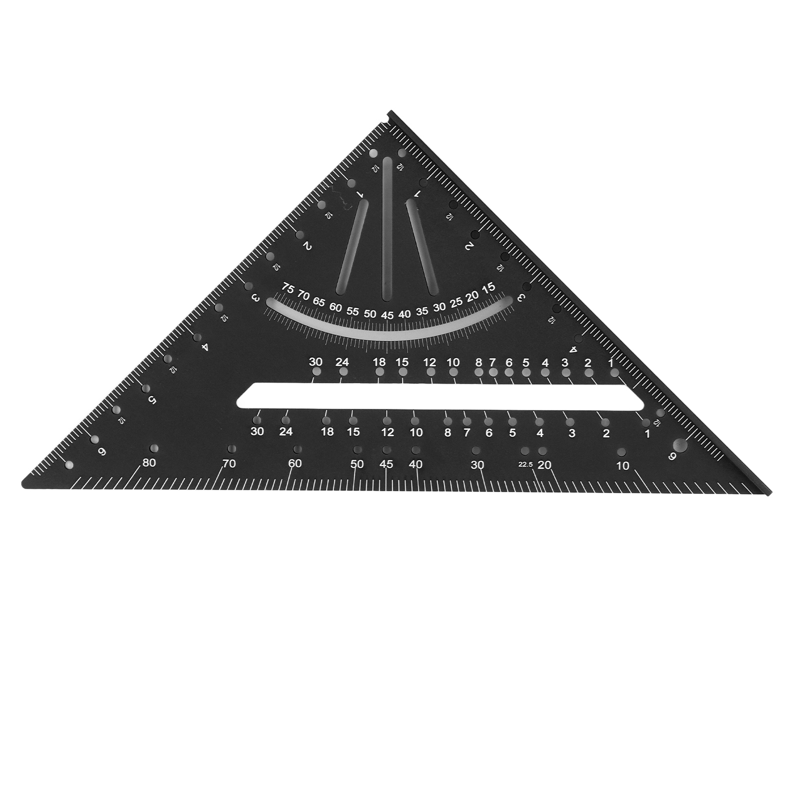 7-zoll-winkelmesser, Winkelmesser, Aluminiumlegierung, Mehrwinkel-mess- Und Markierungswerkzeug, Schwarz