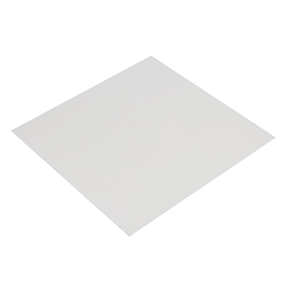 Weiße Polyoxymethylen (pom)-platte 2 X 300 X 300 Mm, Hergestellt Aus Technischem Kunststoff.