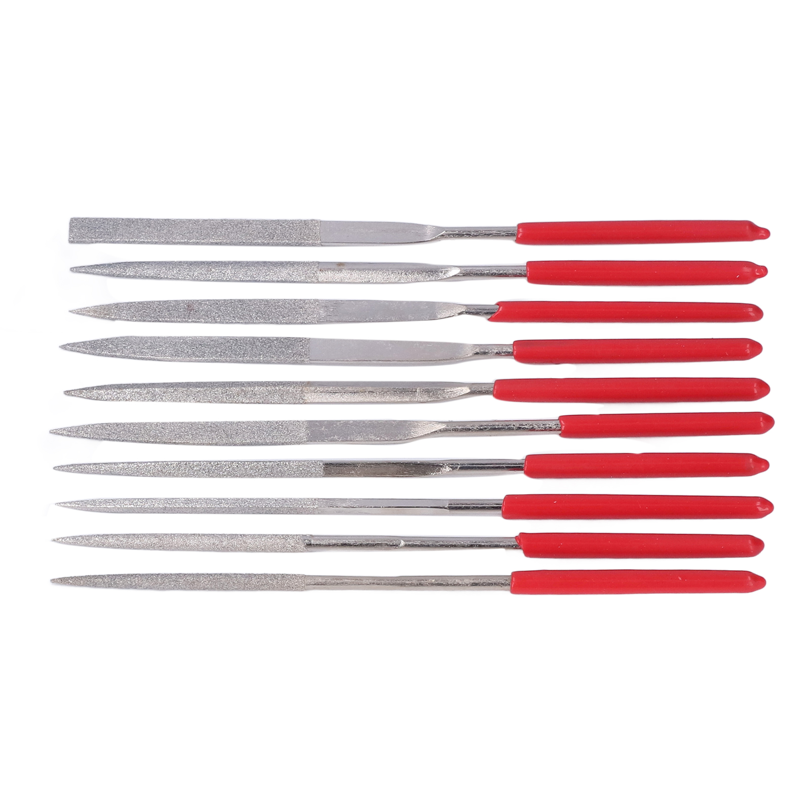 10-teiliges Nadelfeilen-set Mit Diamantmuster Zum Schleifen Und Trimmen Von Materialien