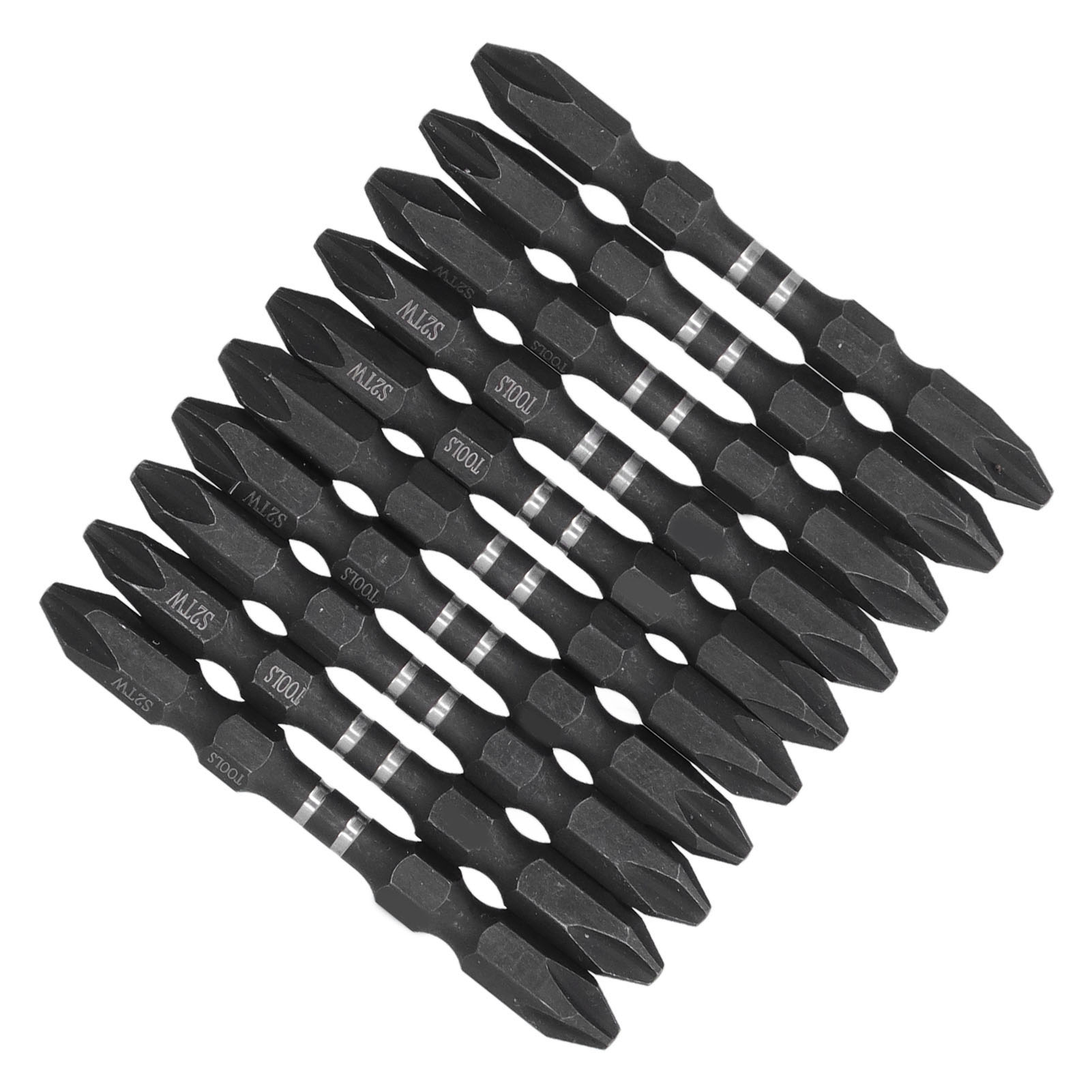 10-teiliges Schraubendreher-bit-set, Doppelseitig, Magnetisch, Ph2, 1/4 Zoll Sechskantschaft, Großer Kopf