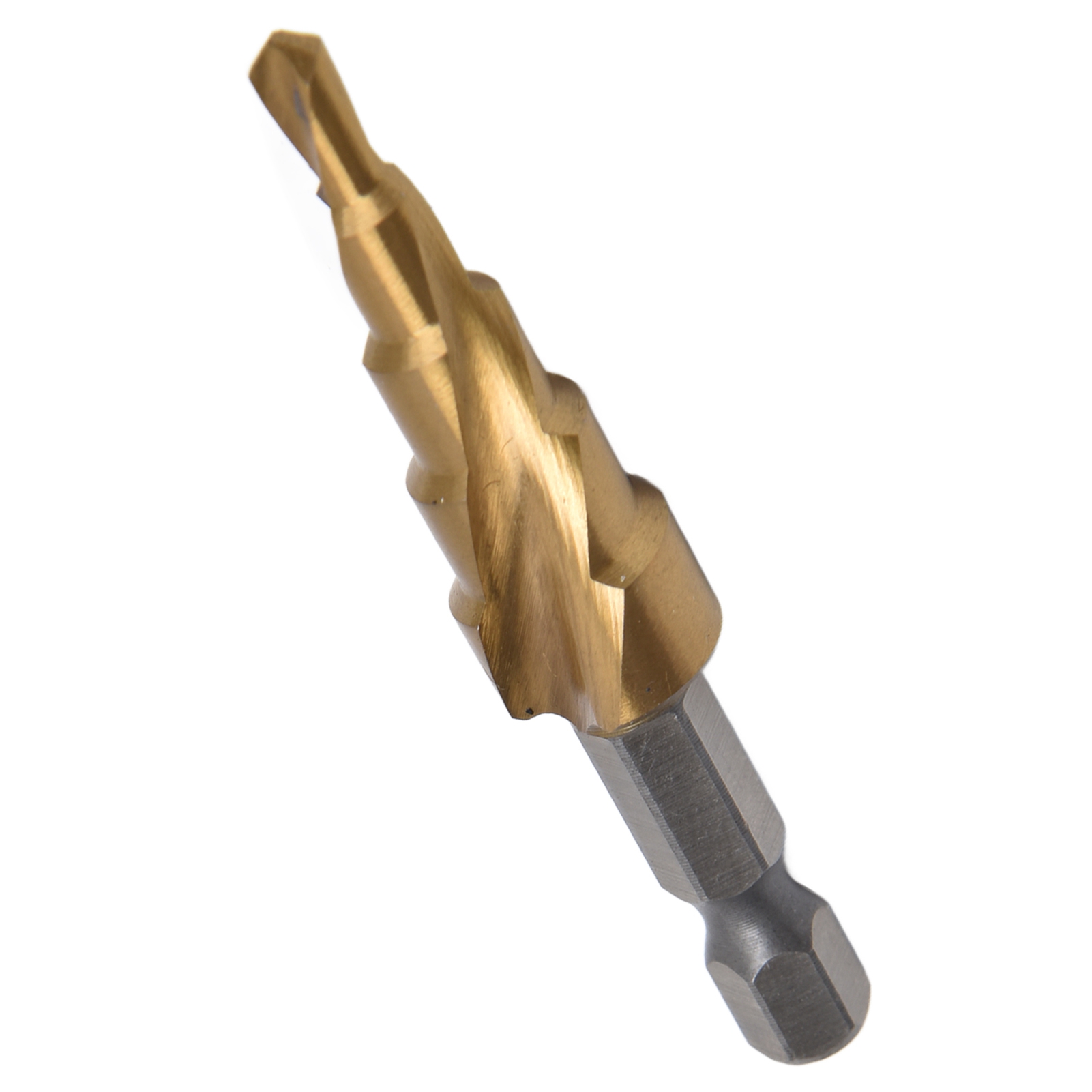 Sechskant-stufenbohrer, Hss, Titanbeschichtet, Spiralnut-pagodenbohrer 4–12 Mm