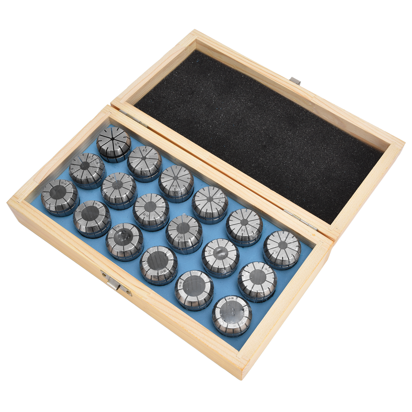18-teiliges Er32-spannzangen-set Aus Kohlenstoffstahl Für Fräs- Und Drehmaschinenfutter Für Cnc-graviermaschinen (3–20 Mm)