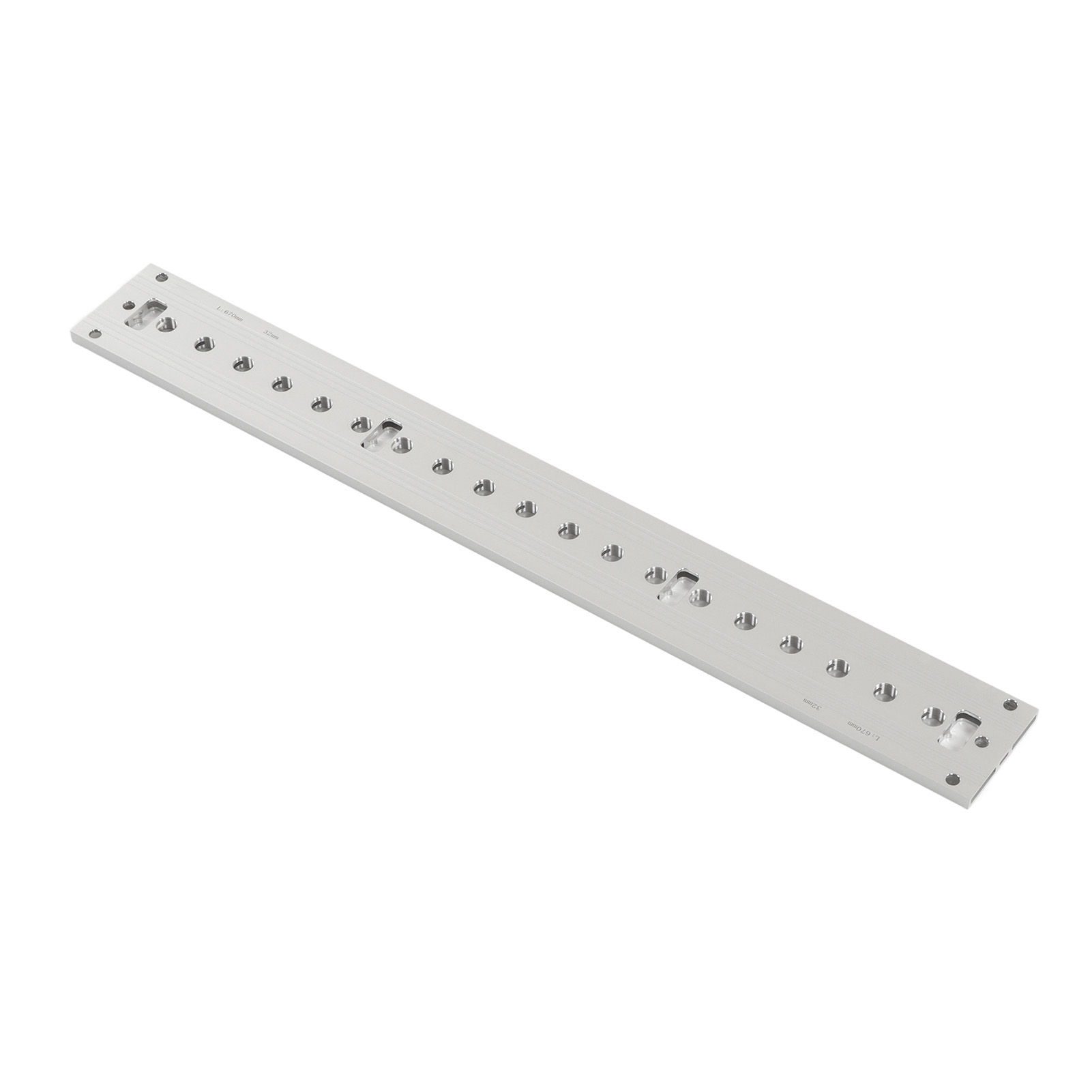 Bohrschablone Für Holzbearbeitung Aus Aluminiumlegierung, 3-in-1-bohrführung, Stanzschablone Mit Positionierstange