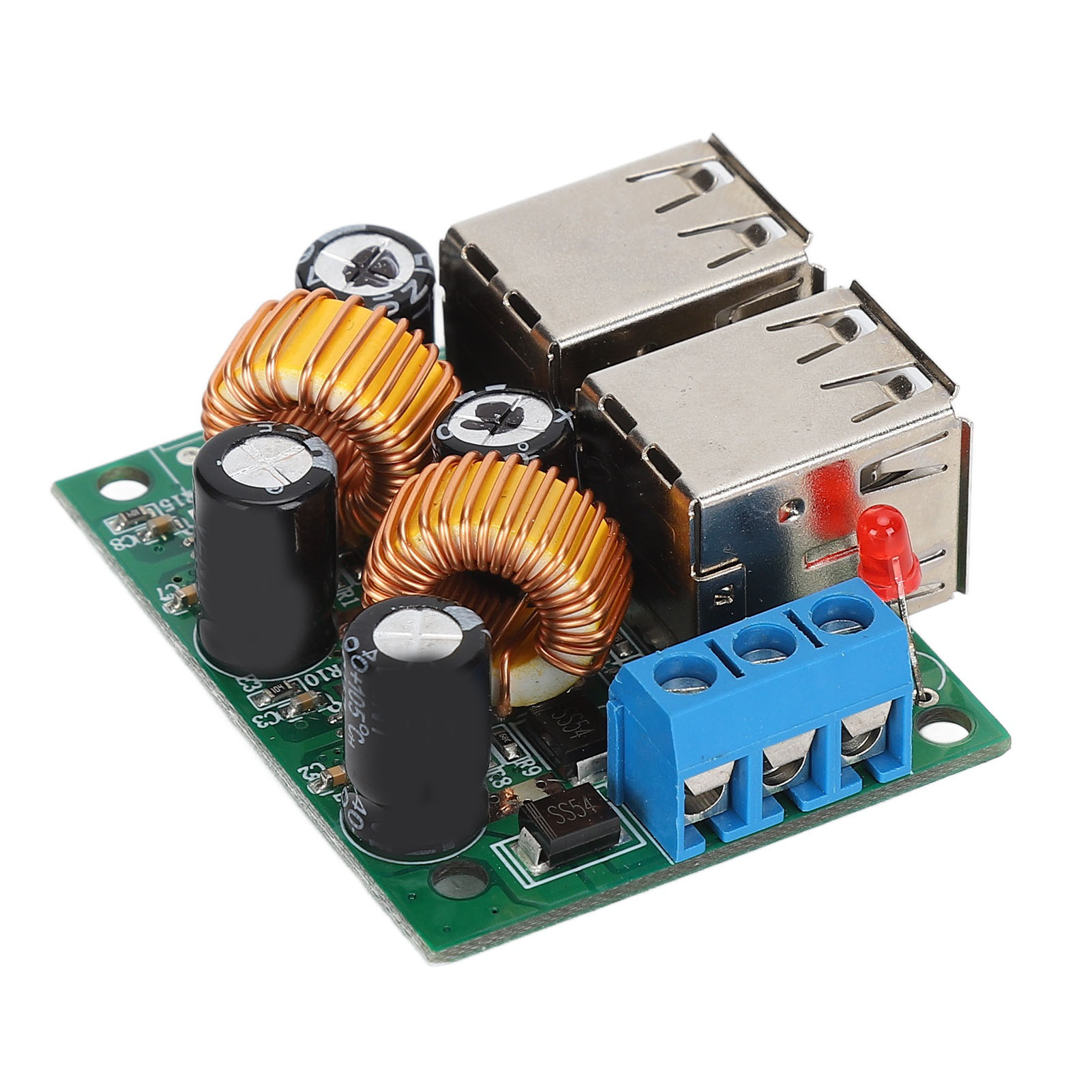 4-port-usb-port-stromwandlerplatine, Abwärtswandlermodul, Dc 12 V, 24 V, 40 V Auf 5 V, 5 A