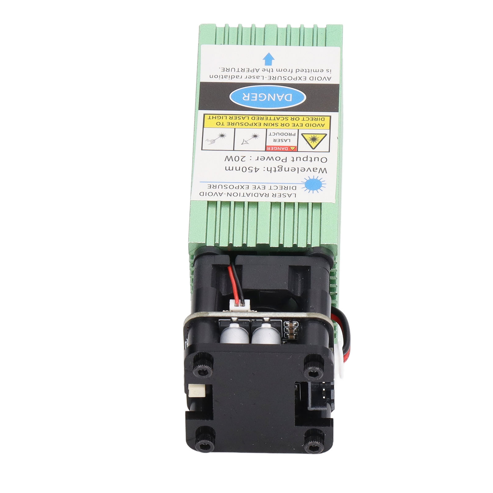 Lasermodul 20000 Mw, Schnellmontage, Intelligente Geräuscharme Kühlung, Laserschneid- Und Gravurmodul, 12 V