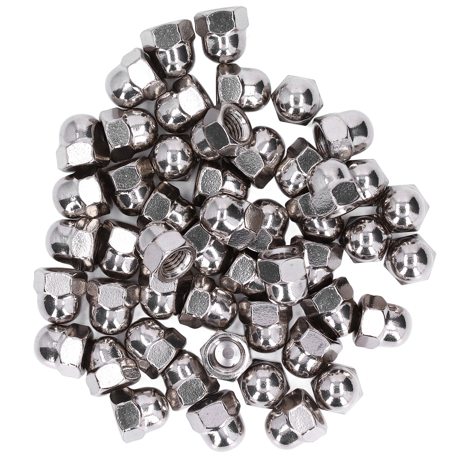 50-teiliges Hutmuttern-set Aus Edelstahl 304 Für Wartungs- Und Reparaturarbeiten (m3)