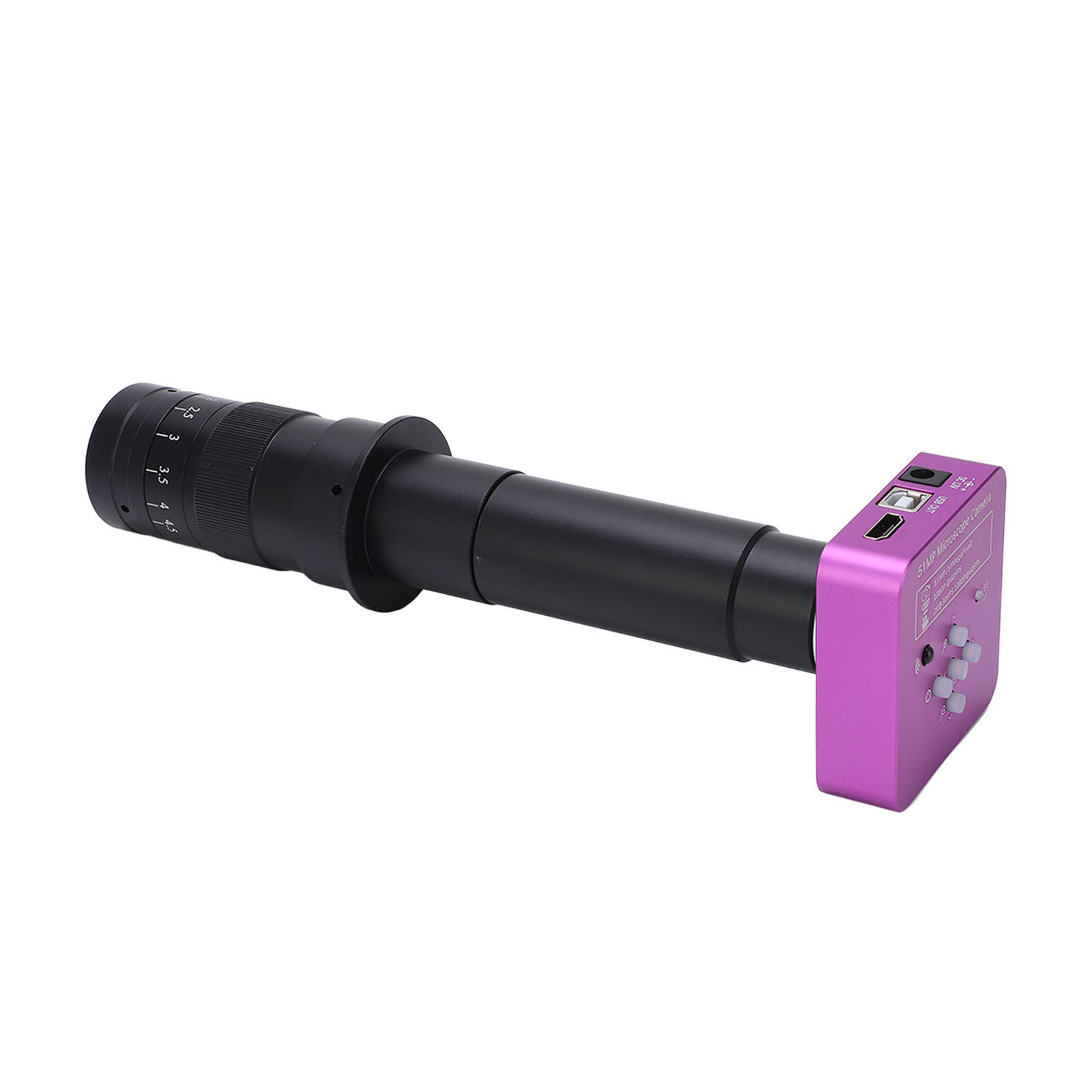 Mikroskopkamera, 60 Fps, 51 Mp, 300-fache Vergrößerung, Aluminiumlegierung, Vielseitig Einsetzbar, Usb-mikroskop, Ac 100–240 V, Für Leiterplattenschweißen, Eu-stecker
