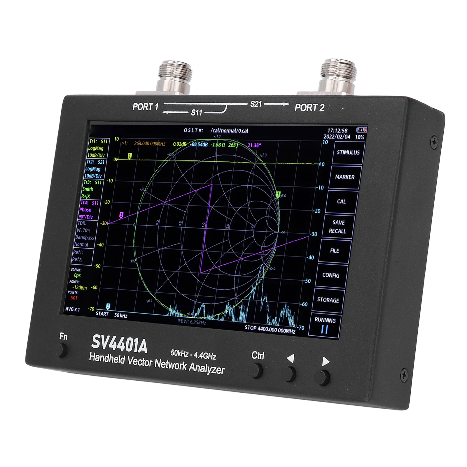 7-zoll-lcd-display Vektornetzwerkanalysator (vna) Antennenanalysator-set Kapazitiver Touchscreen