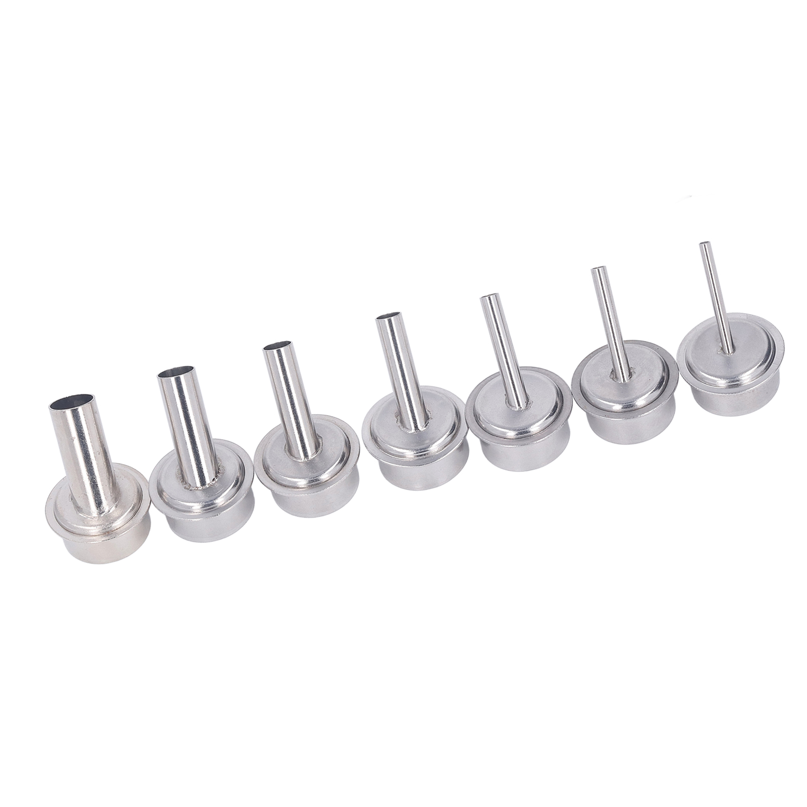 7-teiliges Heißluftpistolen-düsenset Mit 3, 4, 5, 7, 8, 10 Und 12 Mm Auslassdurchmesser. Entlötdüsen Aus Edelstahl Für Heißluftpistolen.